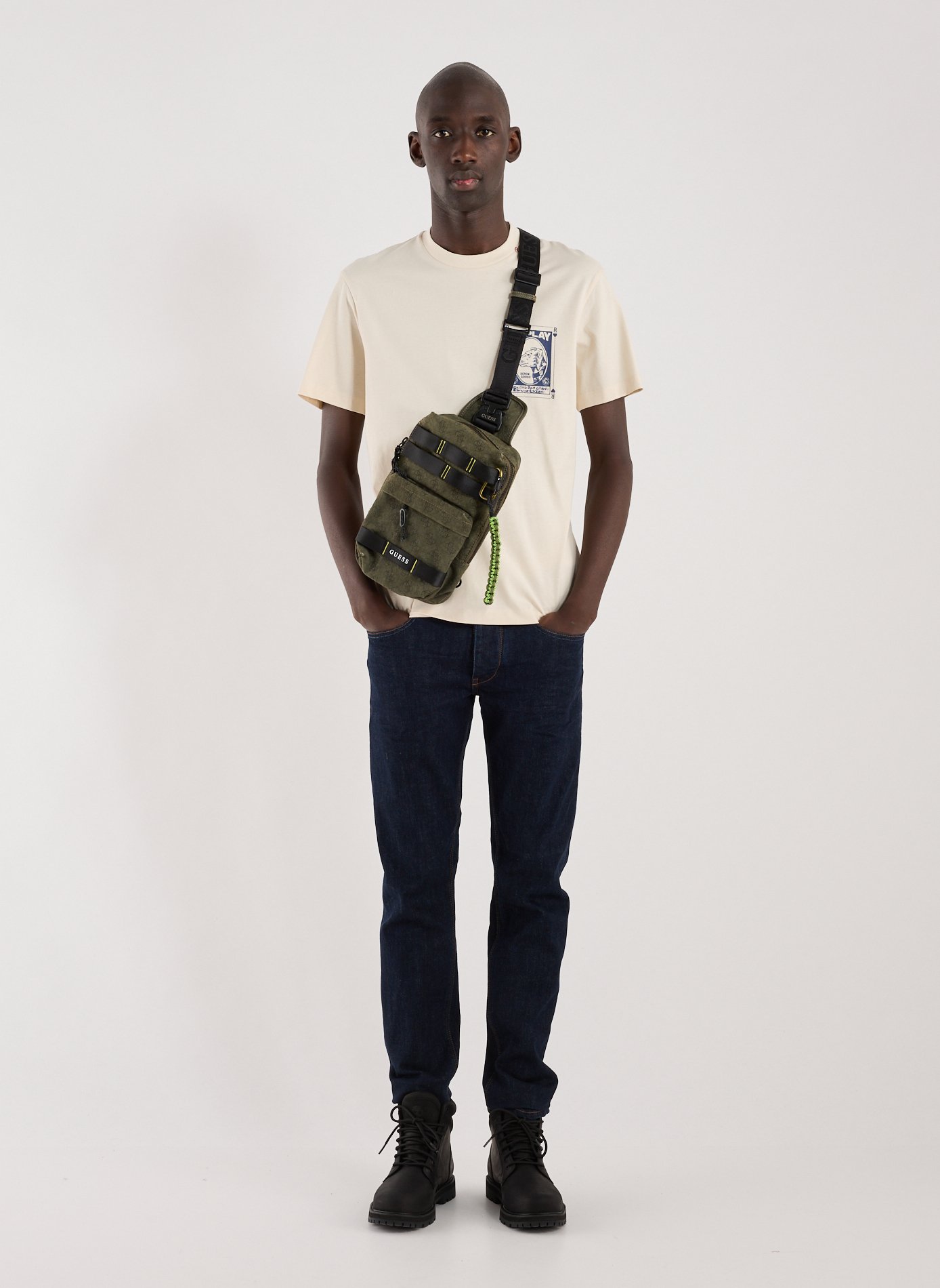 T-shirt droit en coton REPLAY Blanc