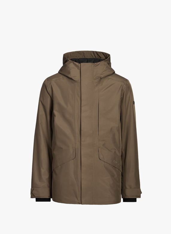 Waterproof and windproof Adam jacket | Brown by DIDRIKSONS Waterproof and windproof Adam jacket Brown
