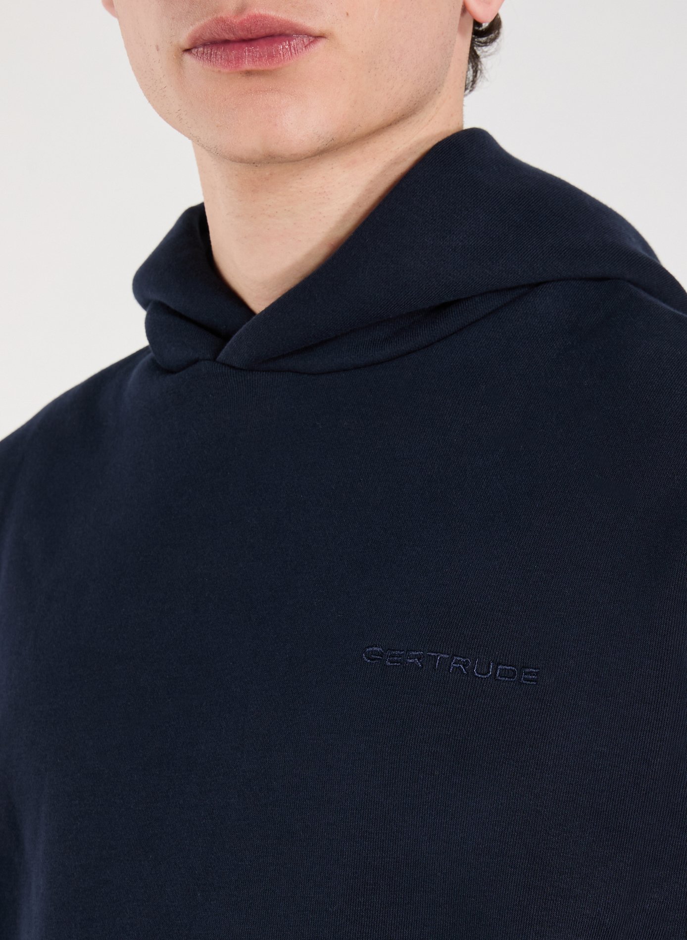 Sweat à capuche en coton mélangé GERTRUDE ET GASTON Bleu