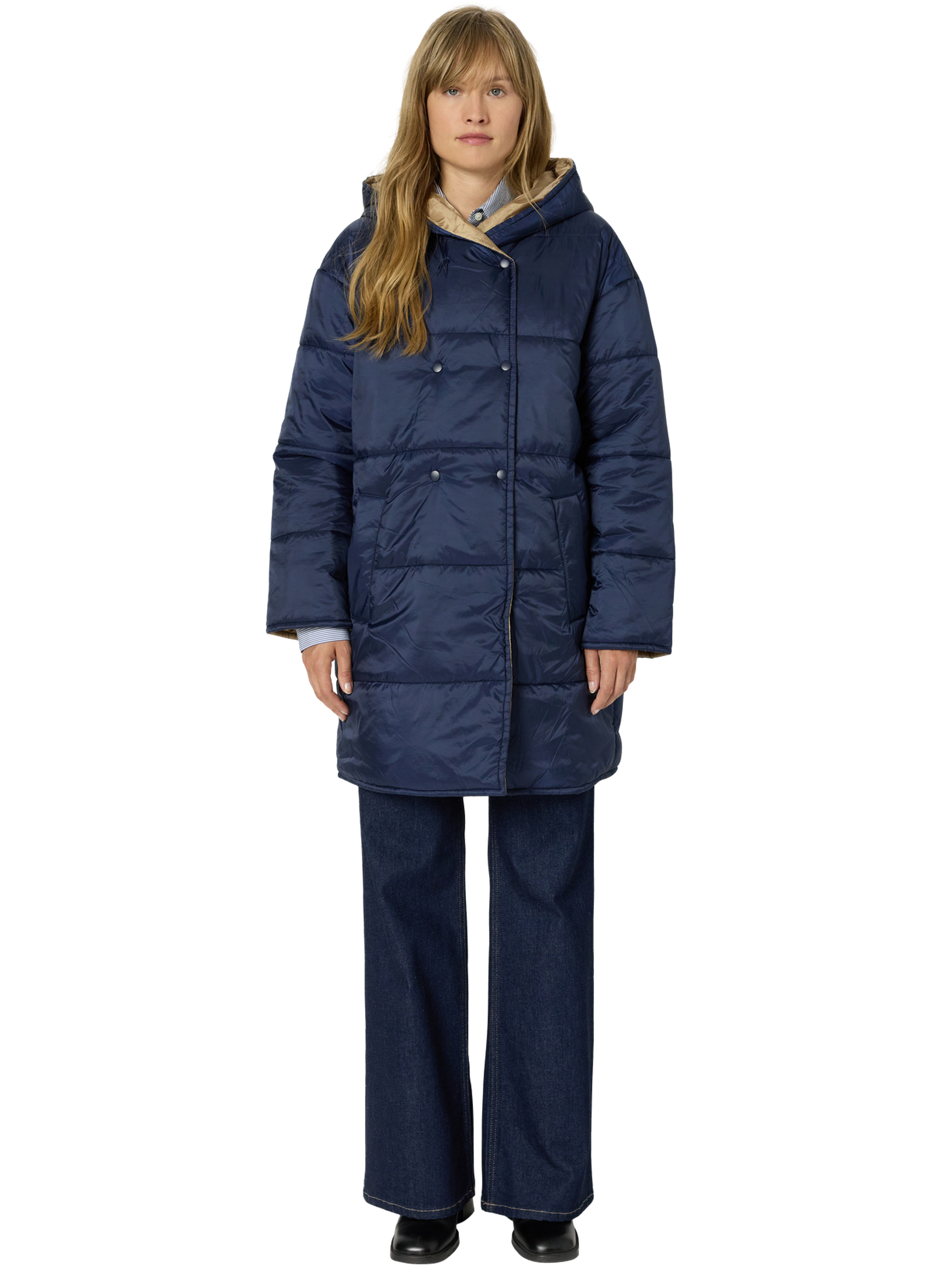 Doudoune à capuche réversible - mathilde GERARD DAREL Bleu