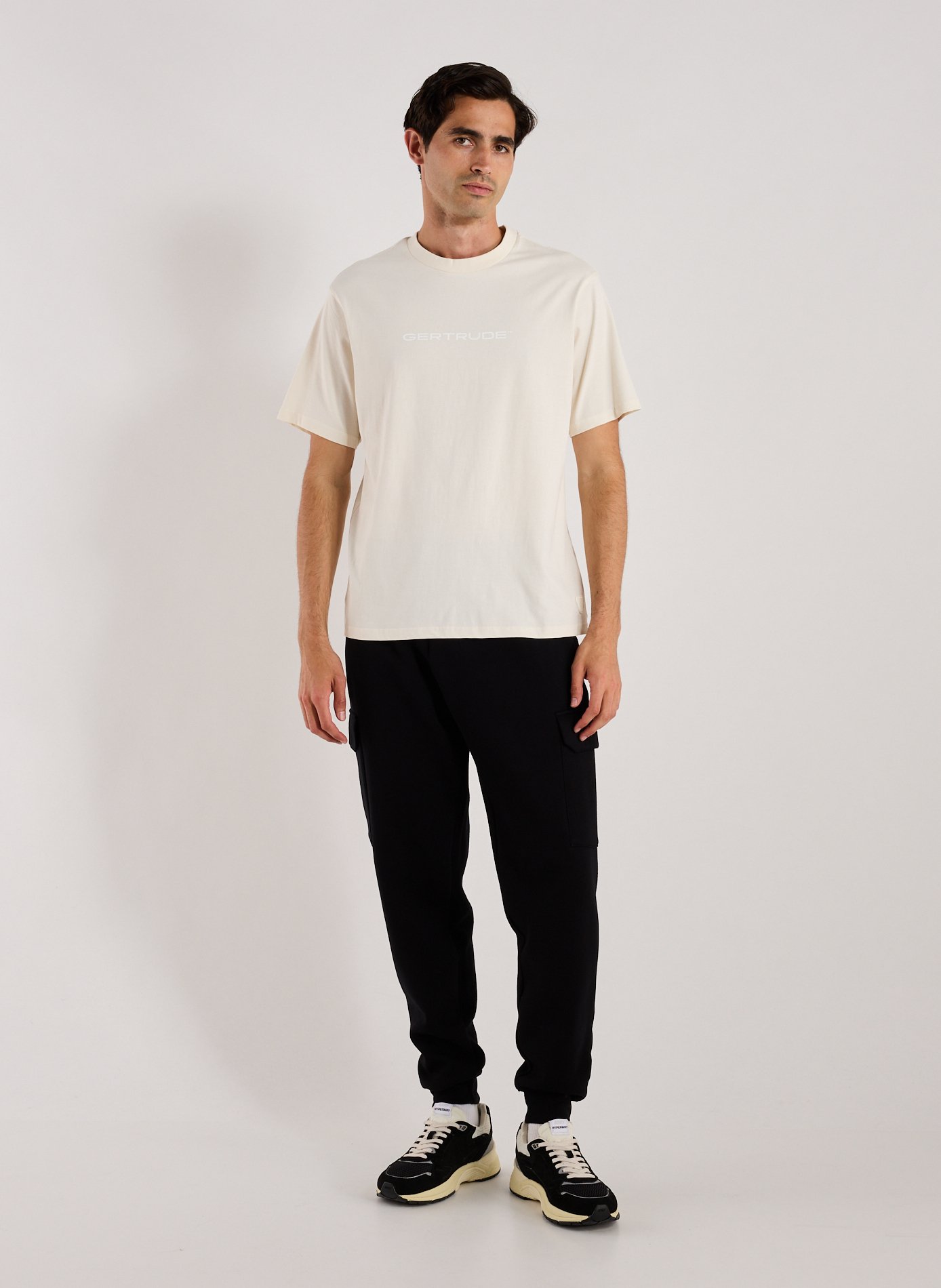 T-shirt col rond en coton GERTRUDE ET GASTON Beige