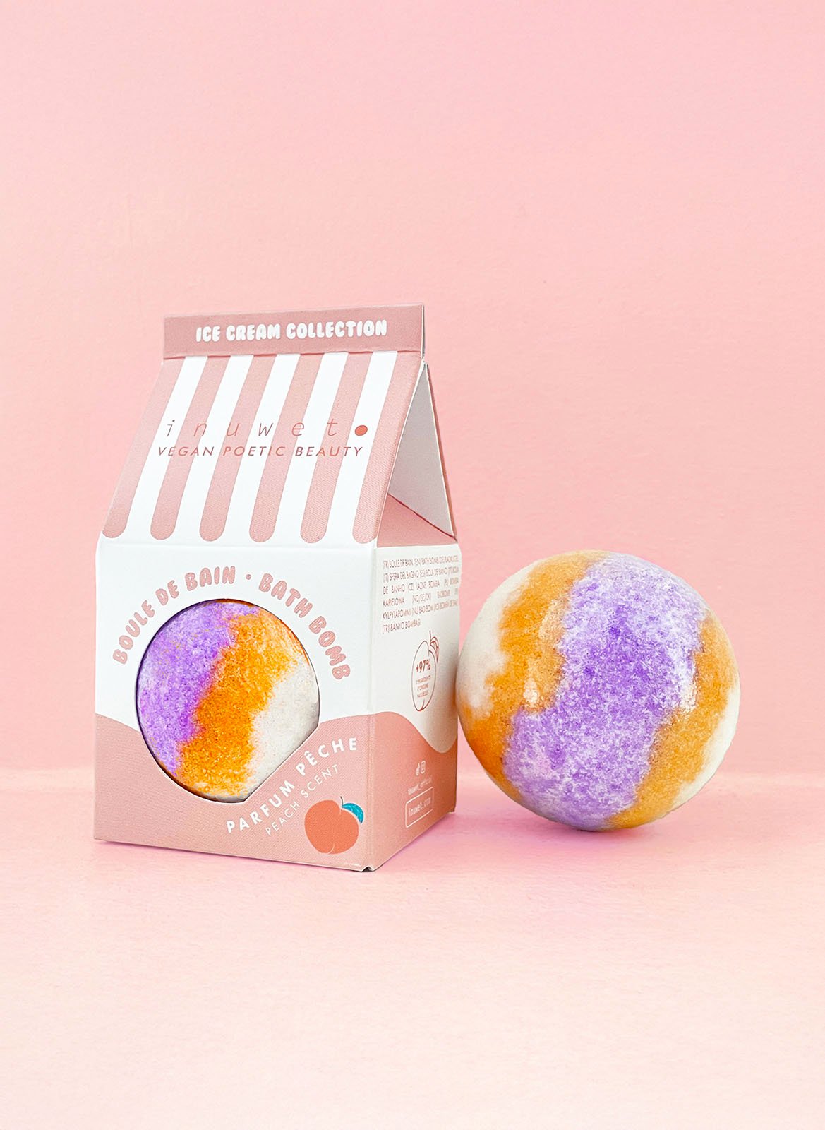 Boule De Bain - Icecream Pêche INUWET No color