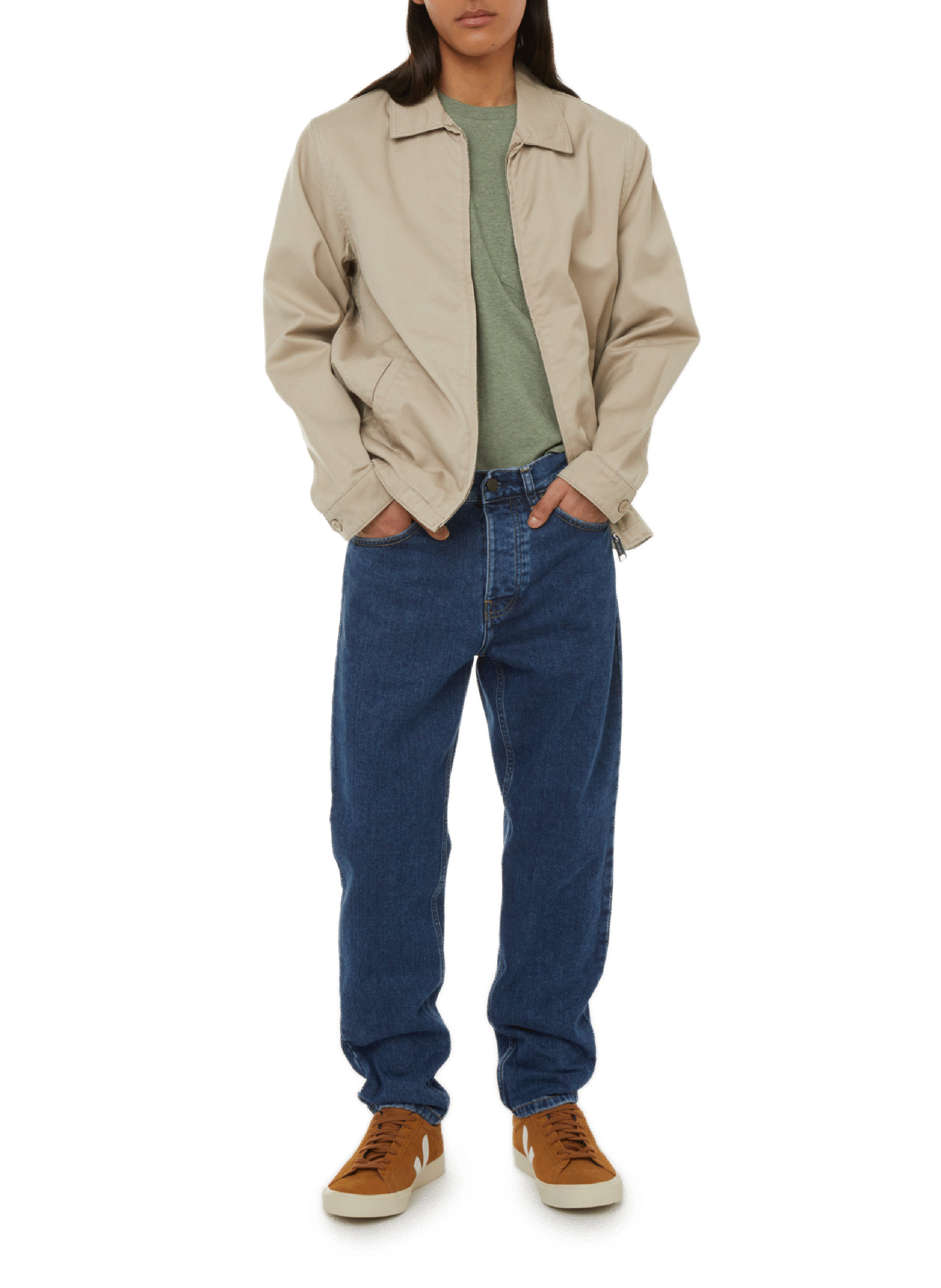 Jean en coton organique CARHARTT WIP Bleu