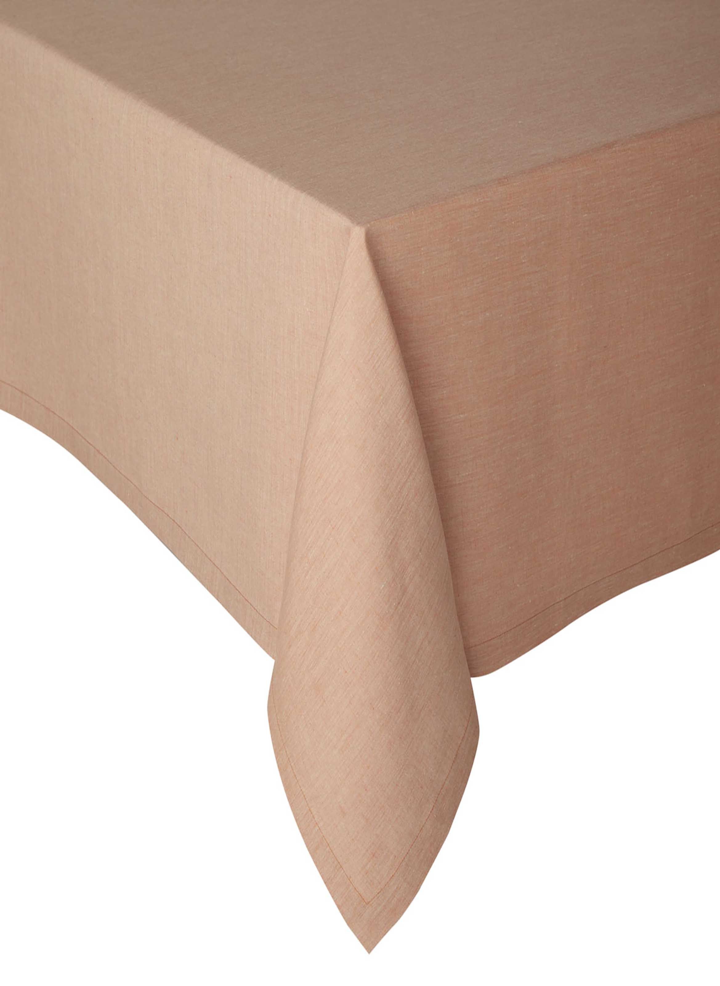 Nappe unie en lin, chambray ALEXANDRE TURPAULT Rouge