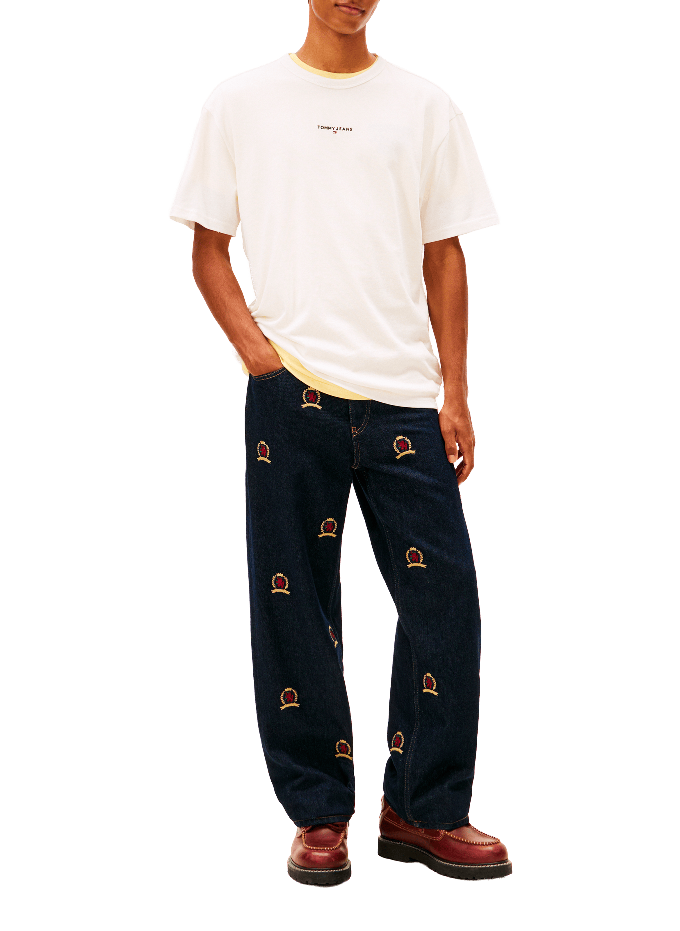 T-shirt à logo TOMMY HILFIGER Blanc