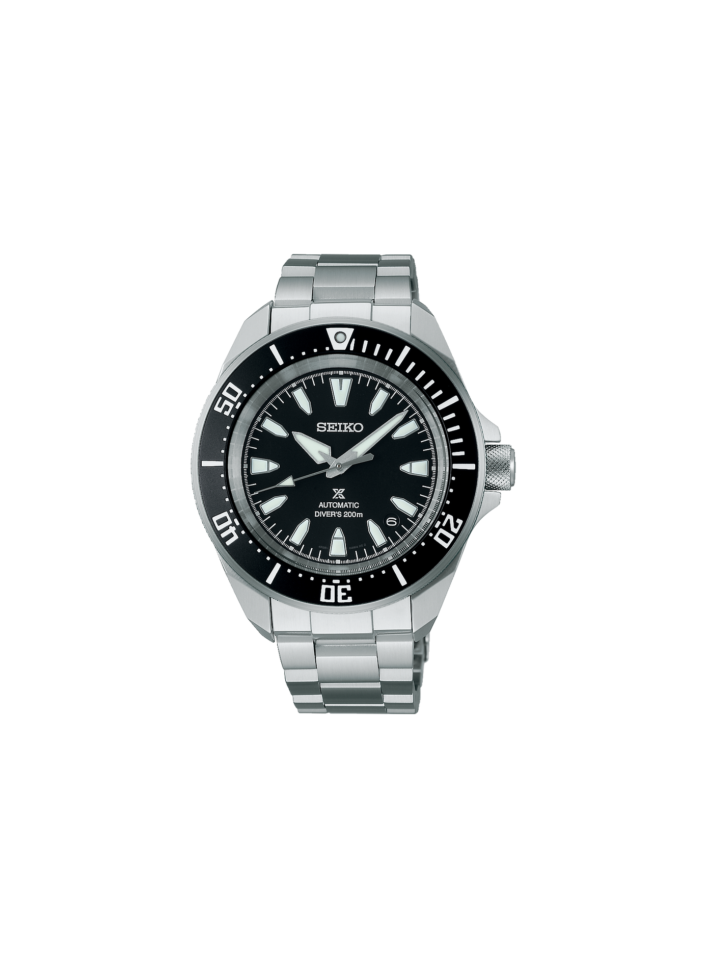 Montre en acier inoxydable SEIKO Noir