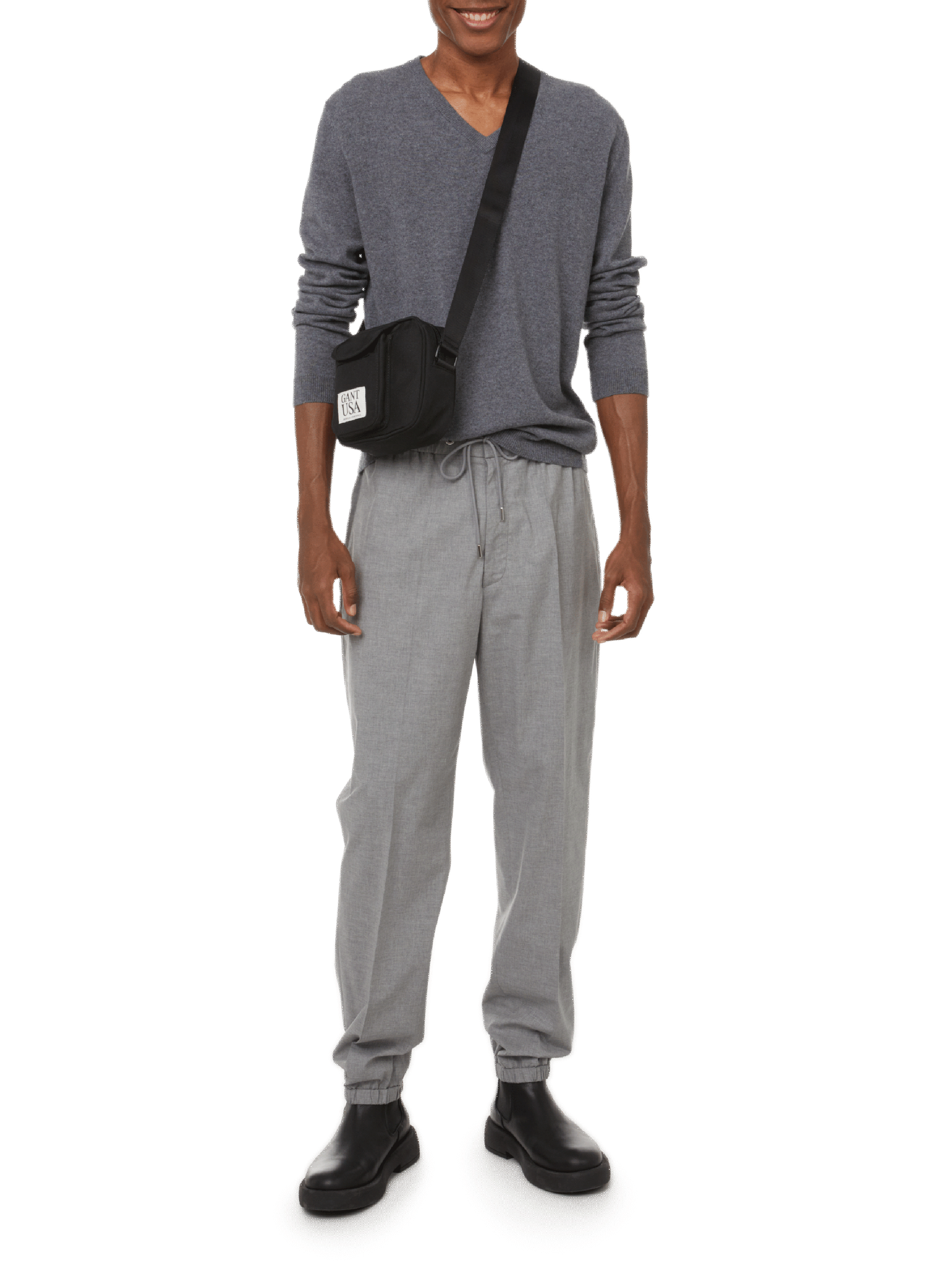  Cashmere V-neck jumper AU PRINTEMPS PARIS Silver