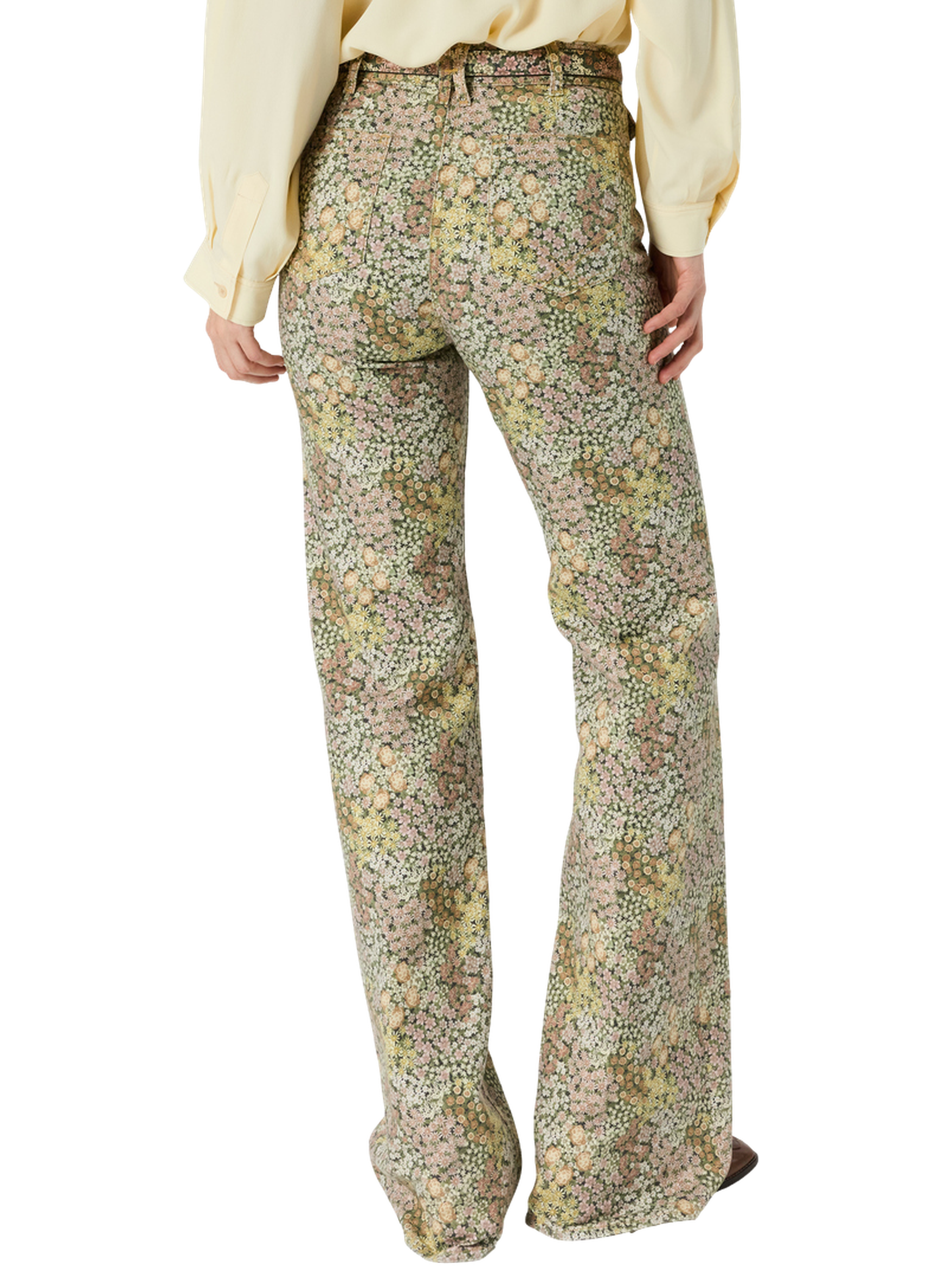 Jean flare à fleurs - anna GERARD DAREL Rose