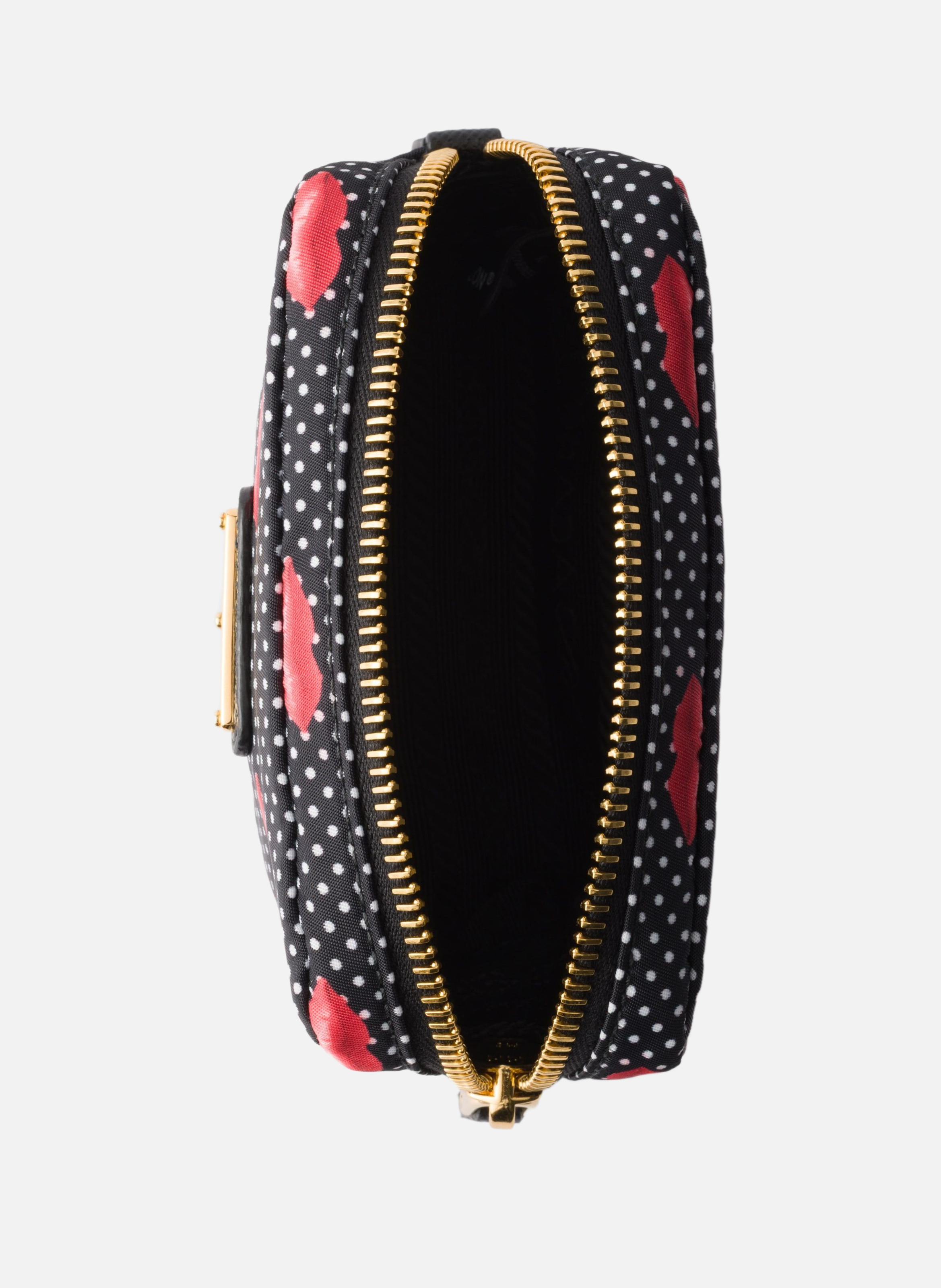 Pochette en re-nylon imprimé PRADA Noir