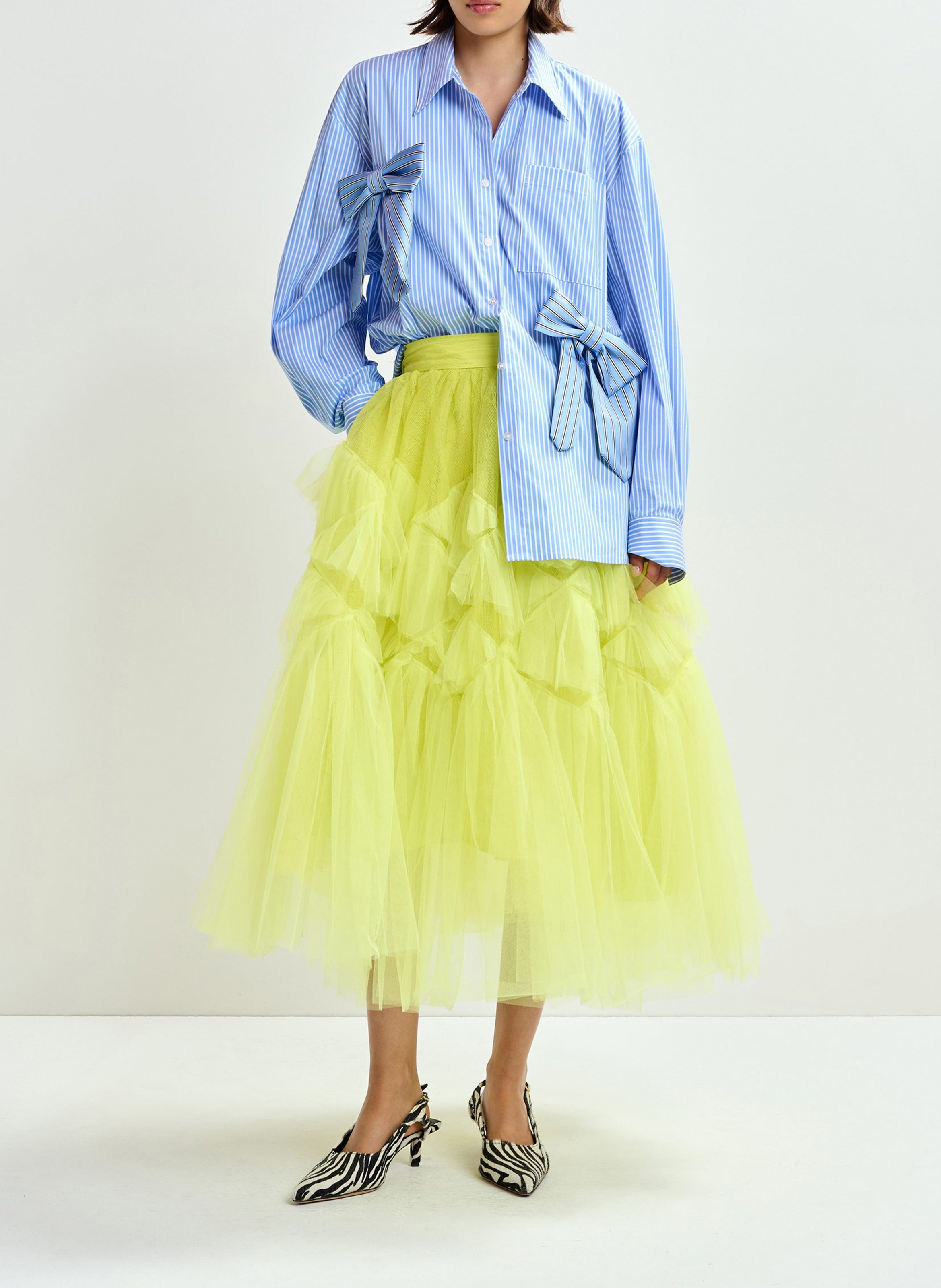 Chemise col classique en coton Jiwi ESSENTIEL ANTWERP Bleu