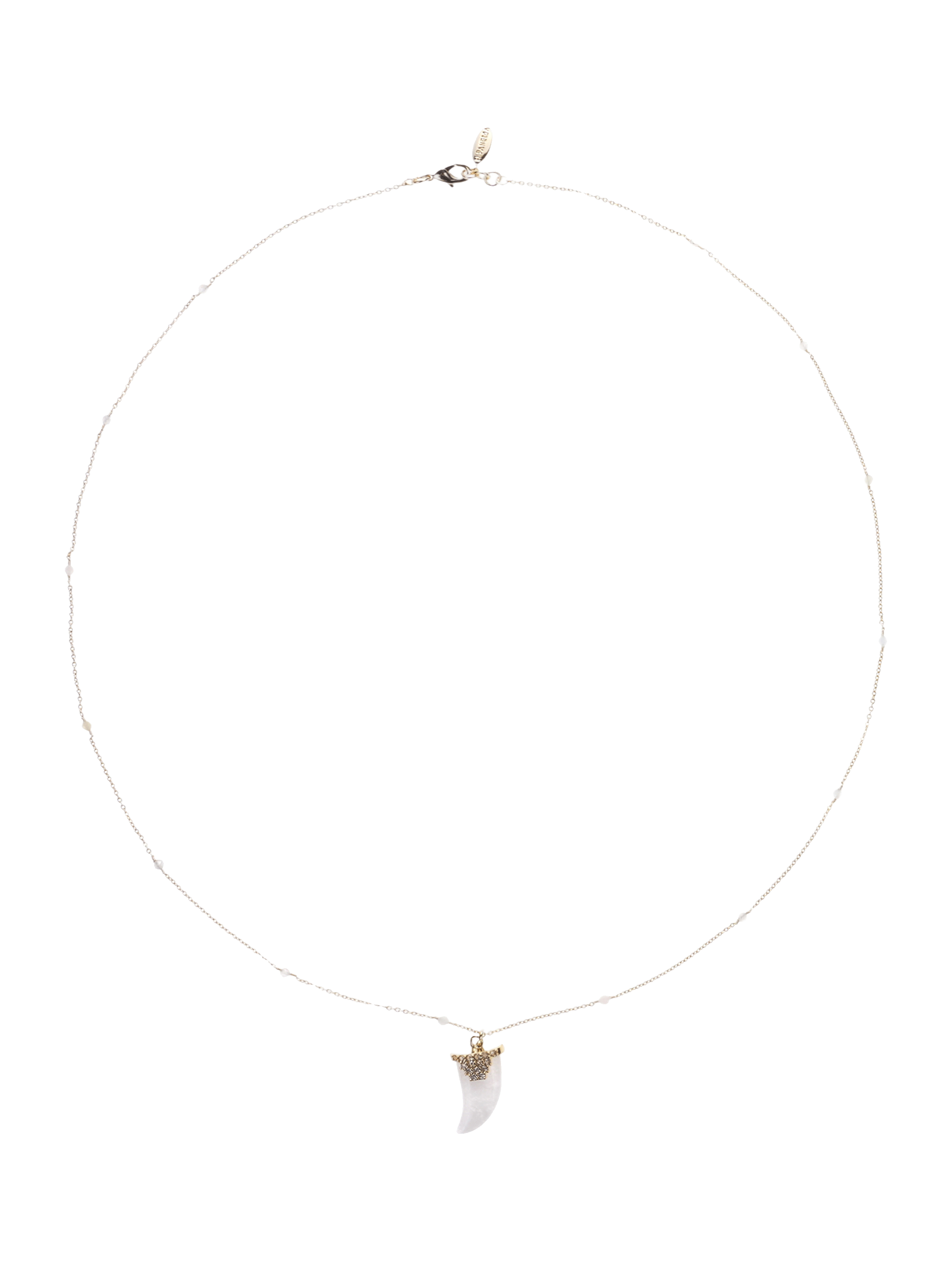 Collier sautoir avec pendentif fyn HIPANEMA Blanc