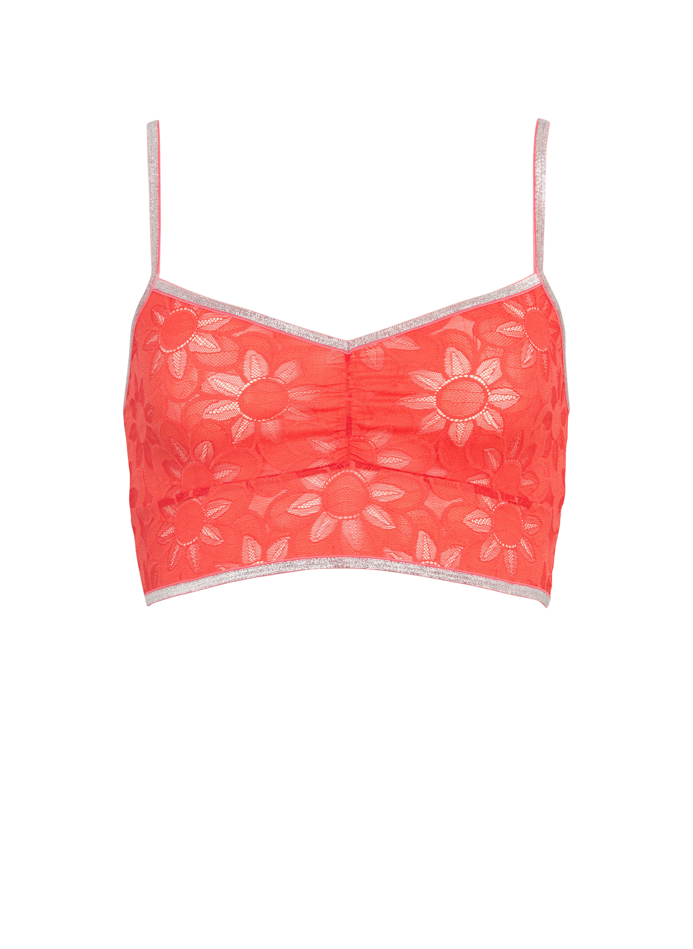 Brassière en dentelle LA NOUVELLE Rouge