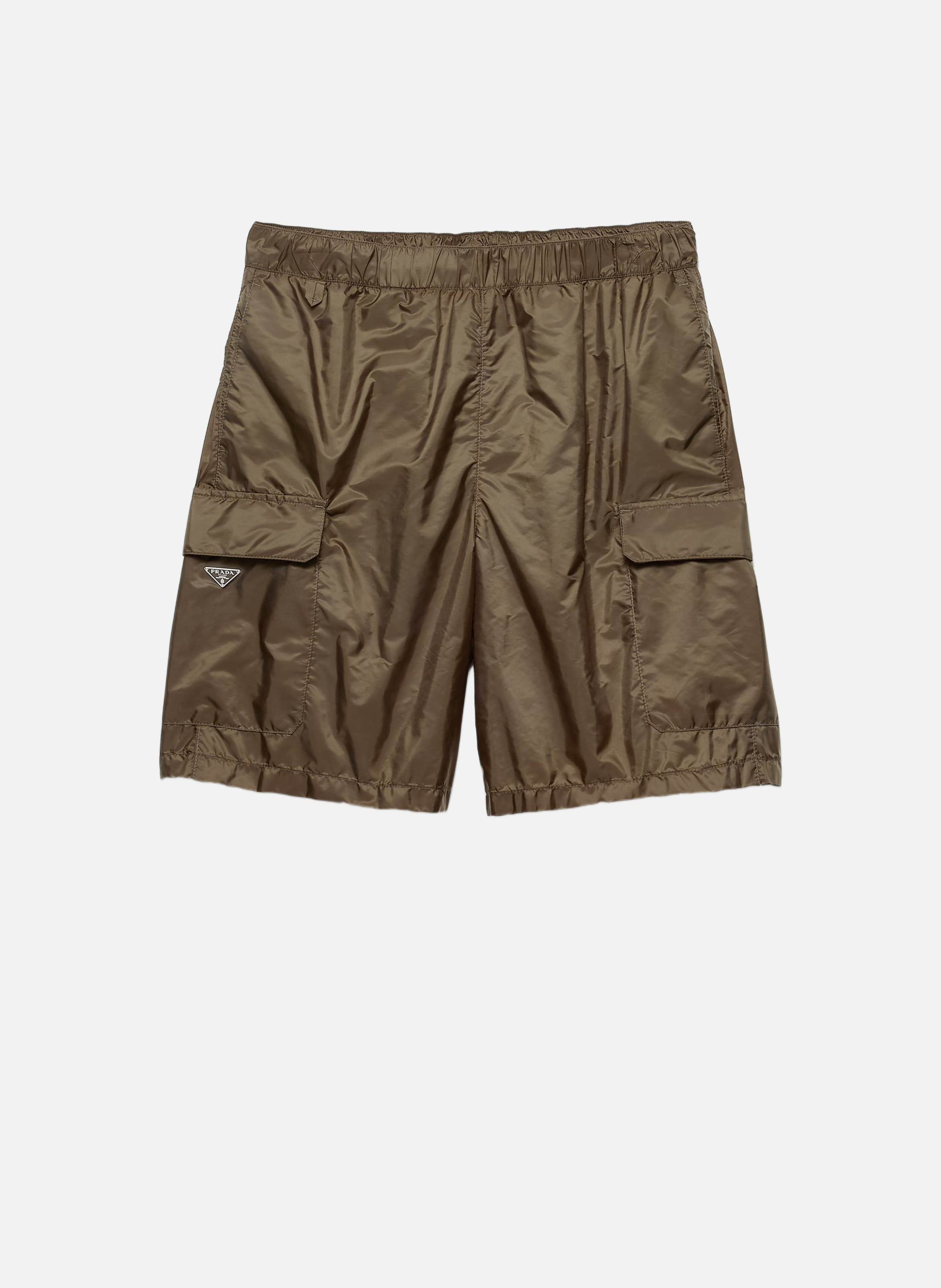 Short de bain en re-nylon PRADA Vert