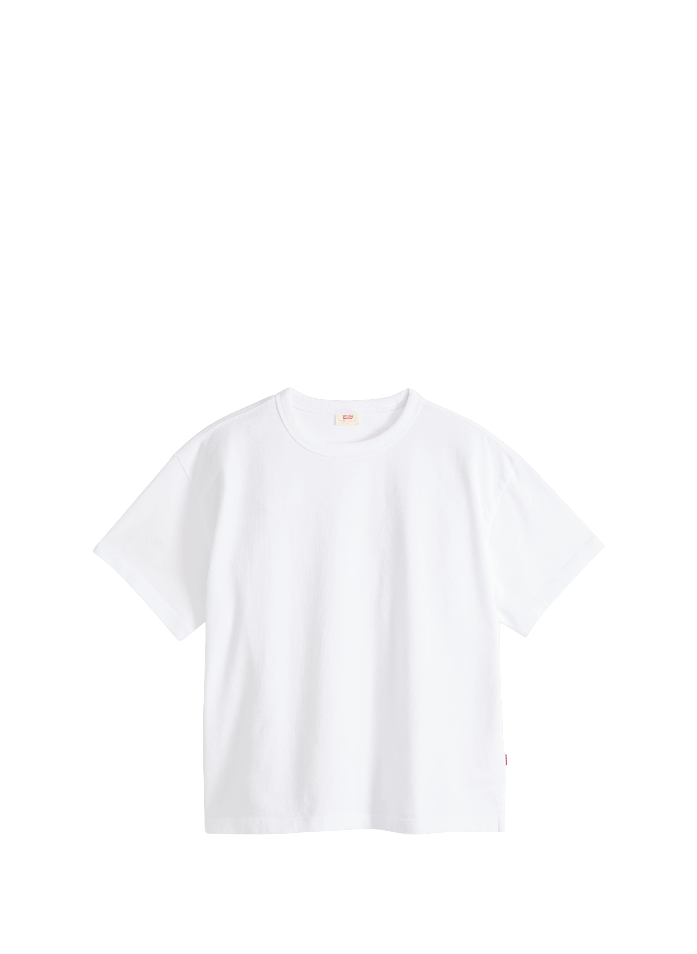 T-shirt manches courtes droit en coton LEVI'S Blanc