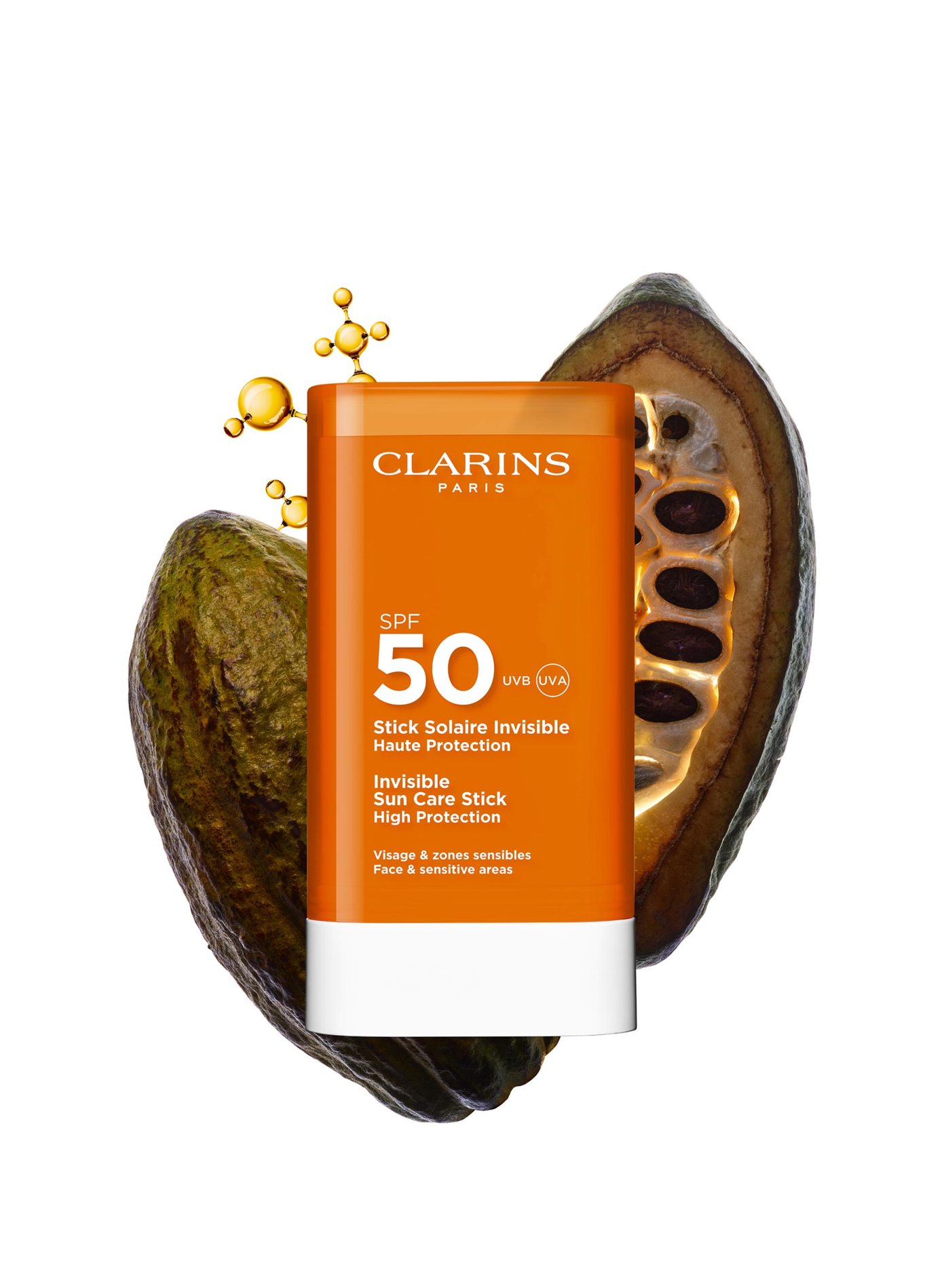 Invisible Sunscreen Stick SPF50 - High Sun Protection for Face UVA/UVB 50 CLARINS No color