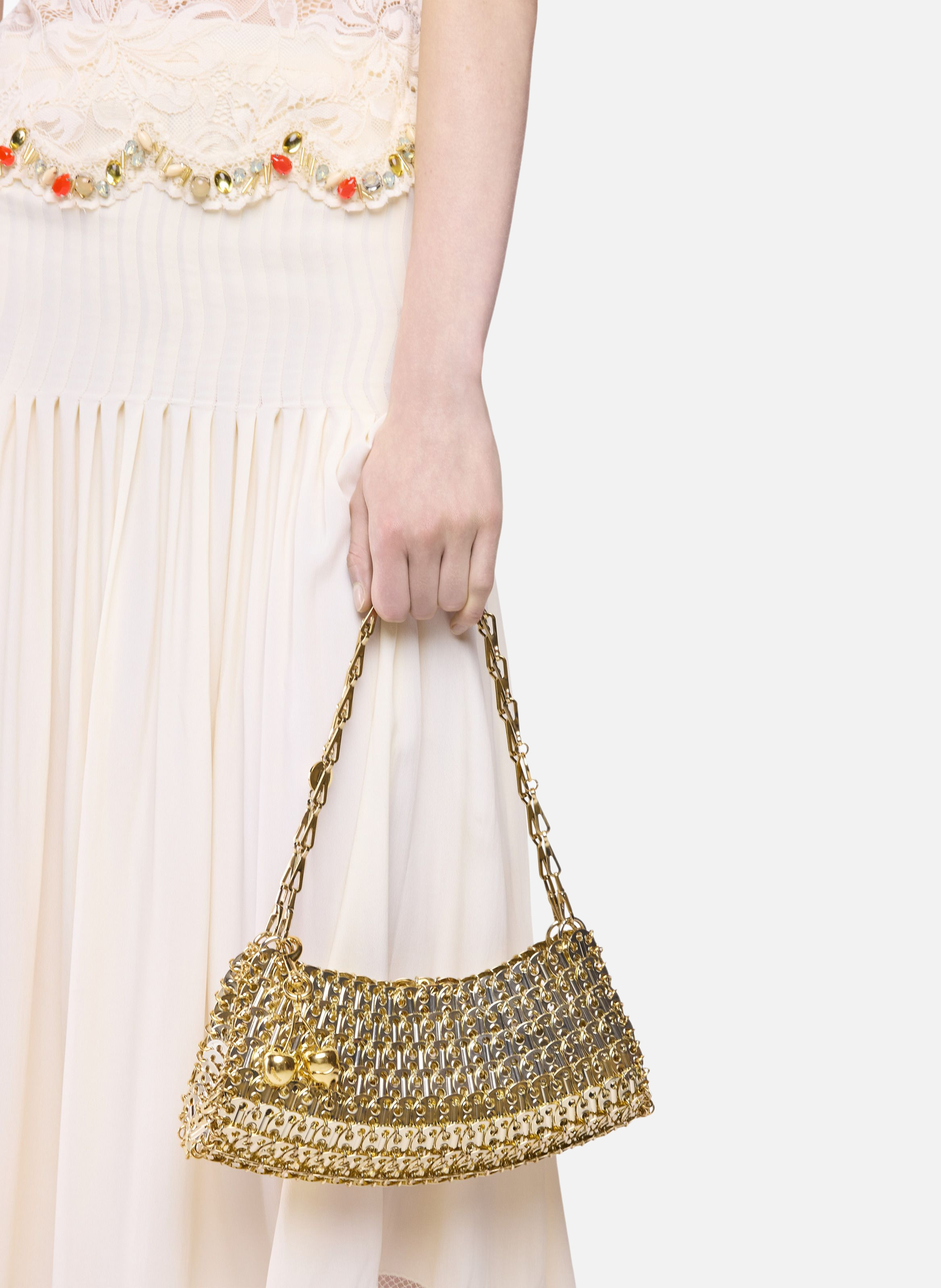 1969 clutch en métal RABANNE Doré