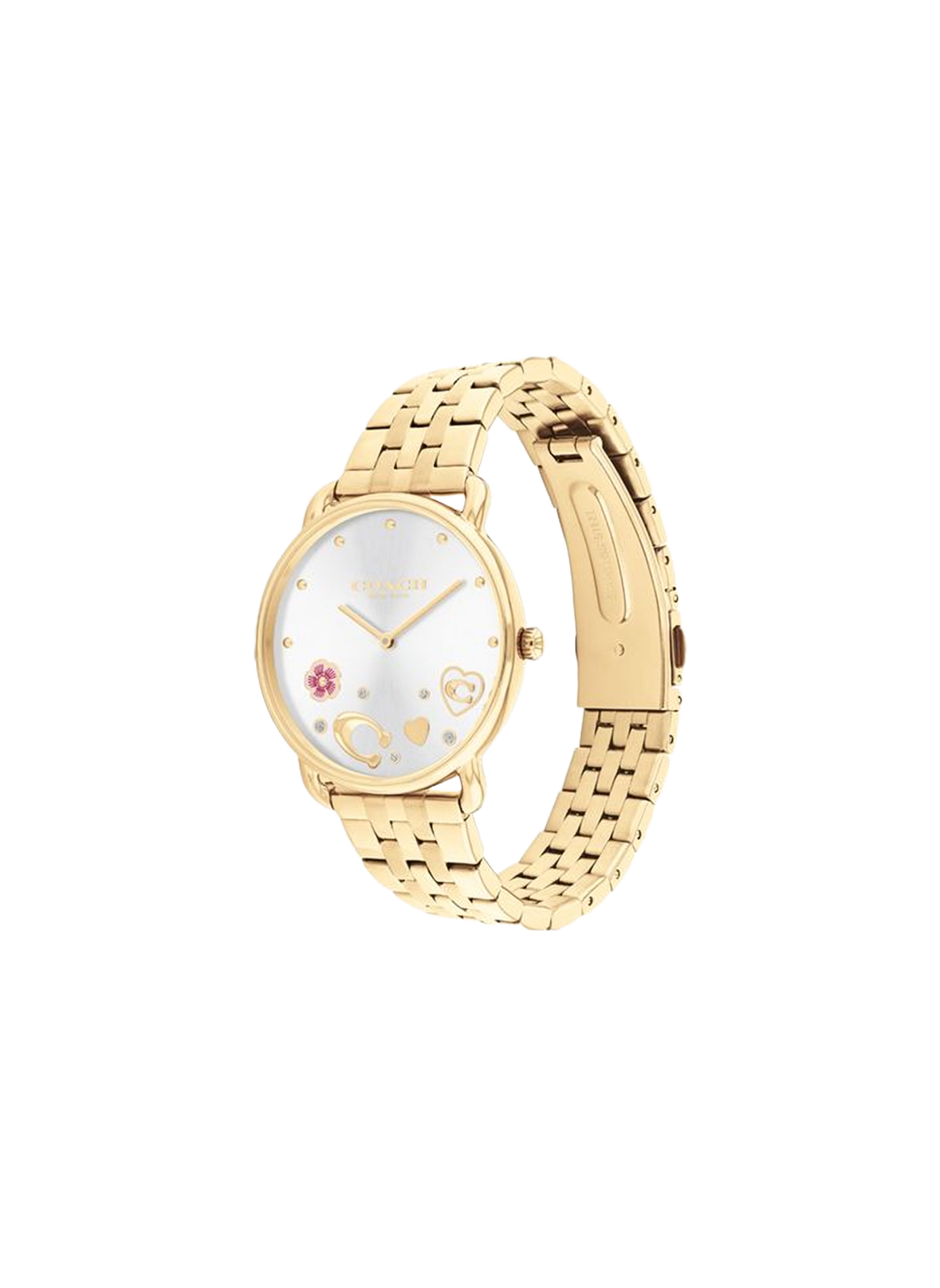 Montre quartz Elliot en acier inoxydable COACH MONTRES Doré