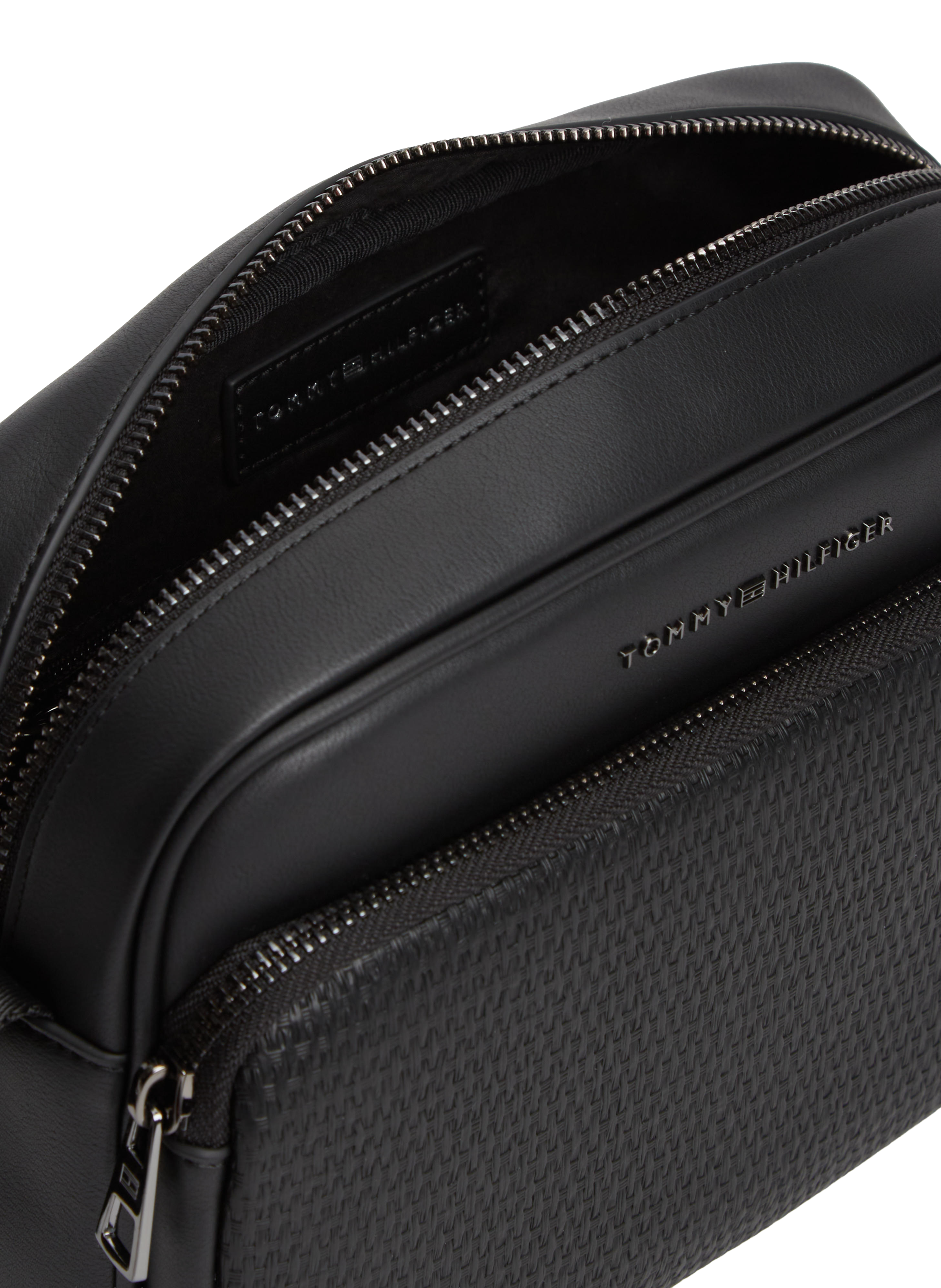 Sac à bandoulière à logo TOMMY HILFIGER Noir