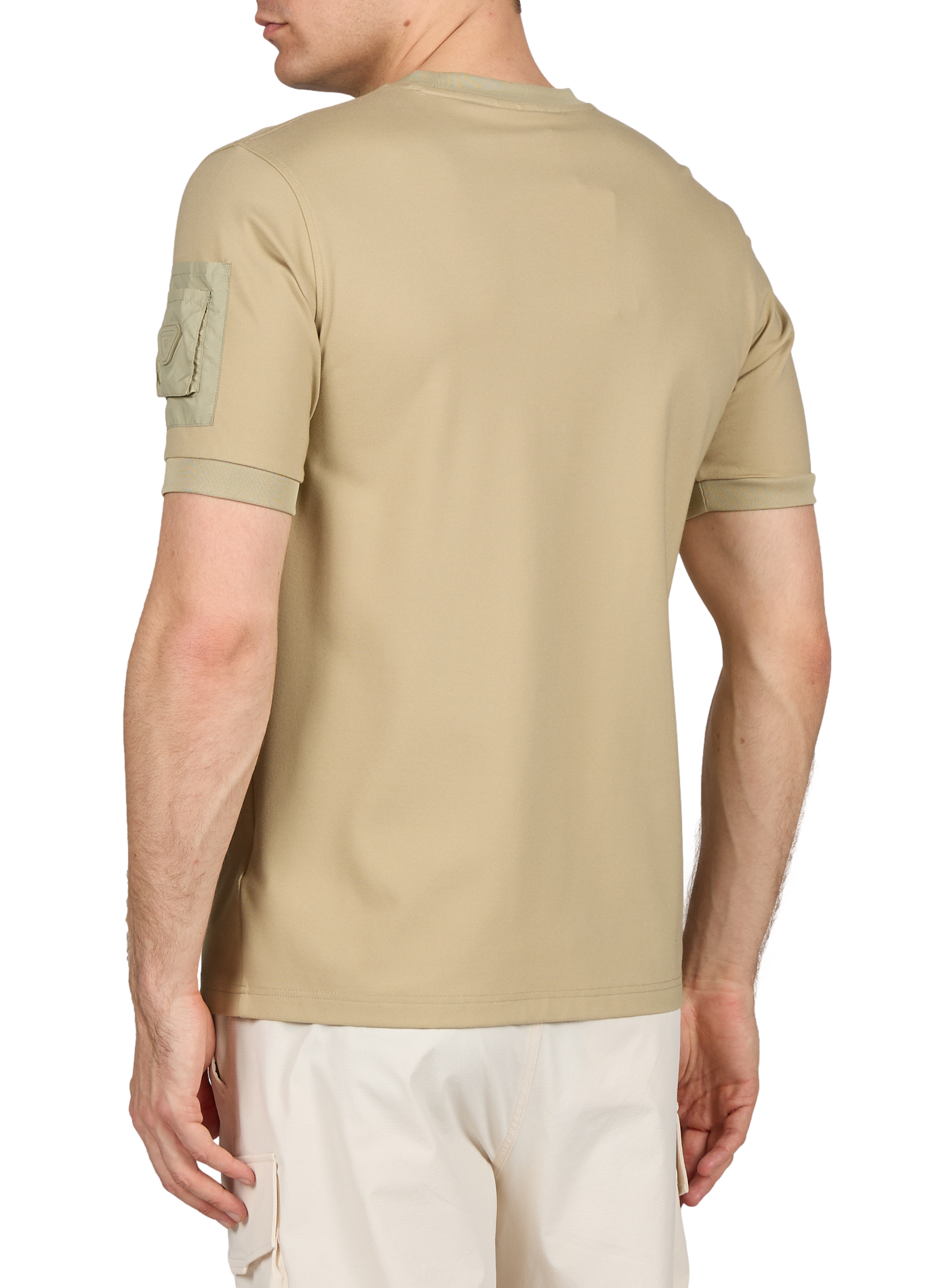 Straight round neck T-shirt GERTRUDE ET GASTON Beige