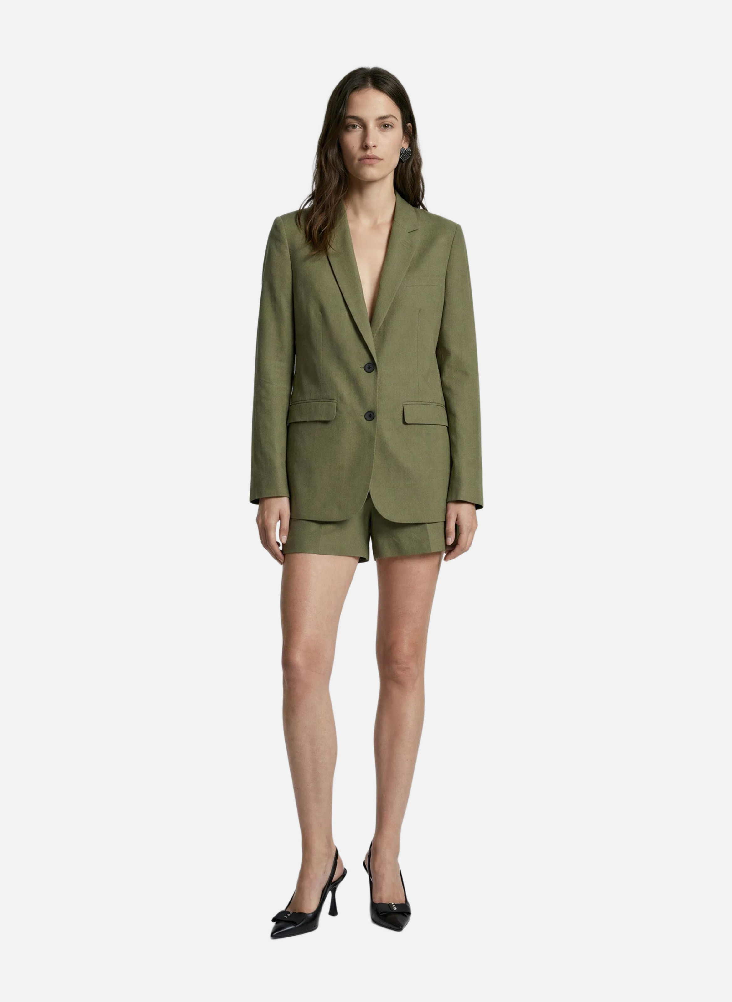 Short en lin THE KOOPLES Vert