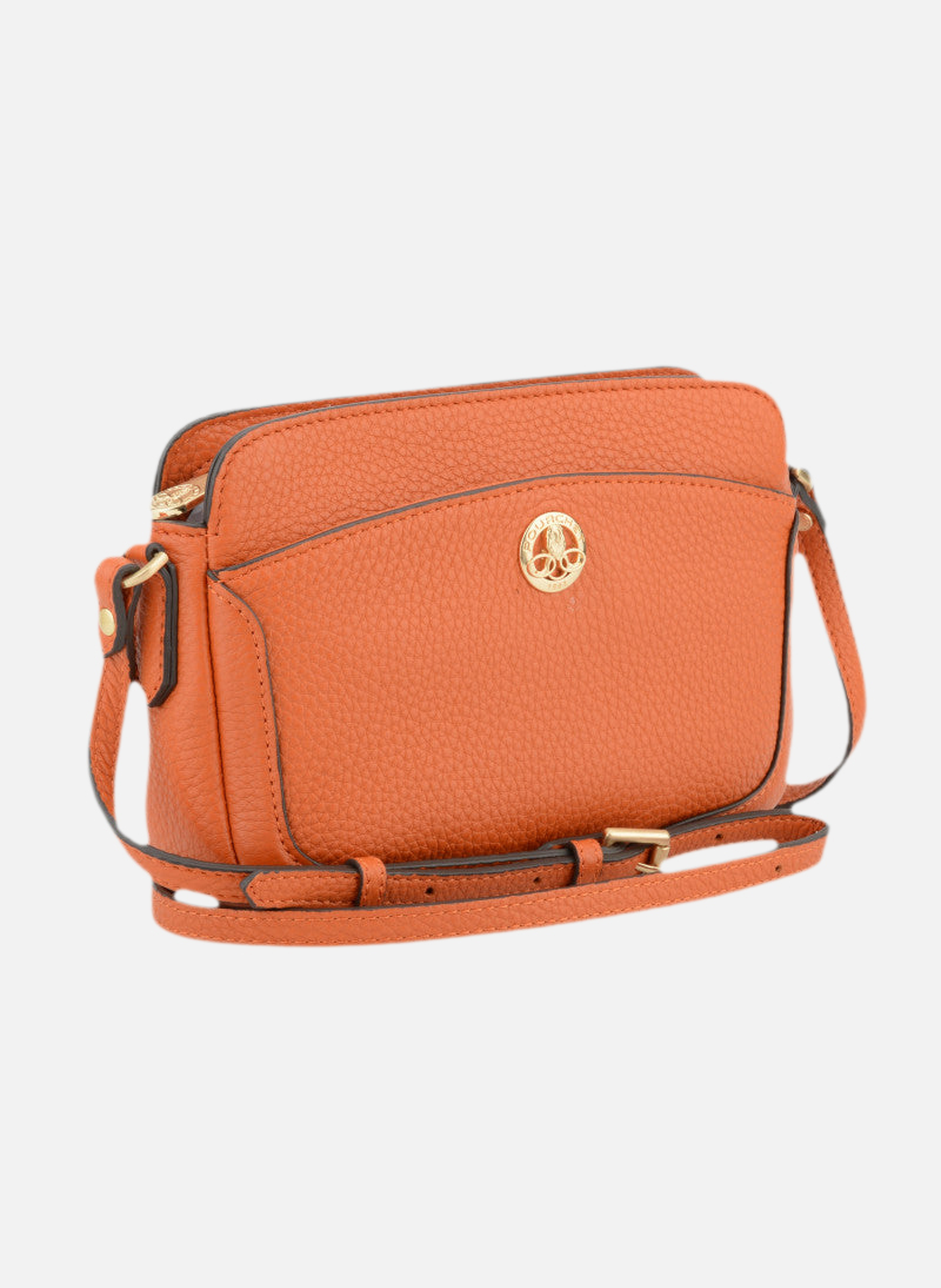 Image | sac cabas en cuir de vachette POURCHET Orange