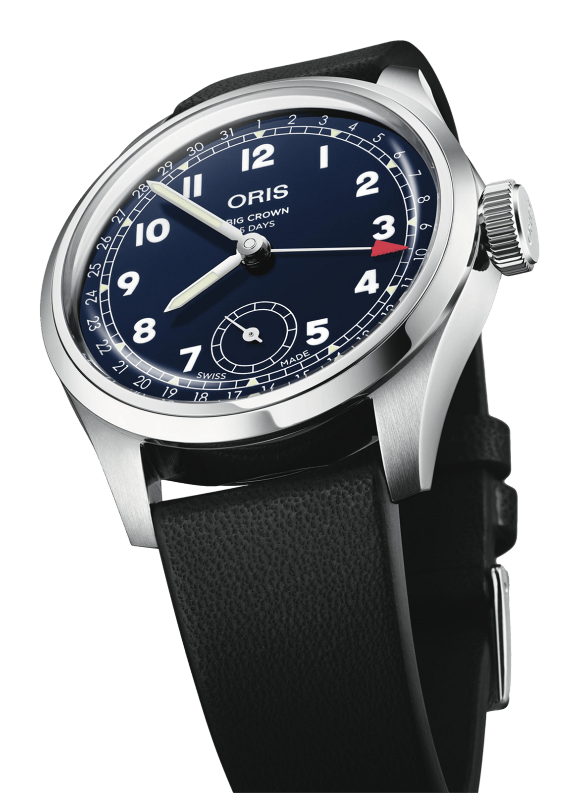 Montre automatique Oris Big Crown Calibre 403 en cuir ORIS Bleu