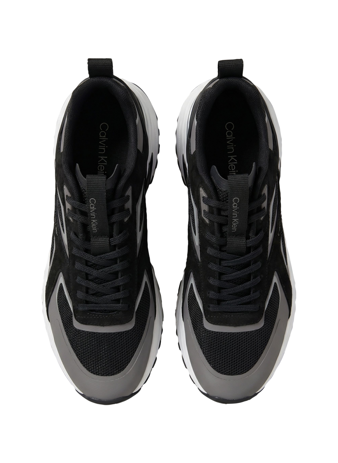 Hike Runner Suede Panel Sneakers CALVIN KLEIN Black
