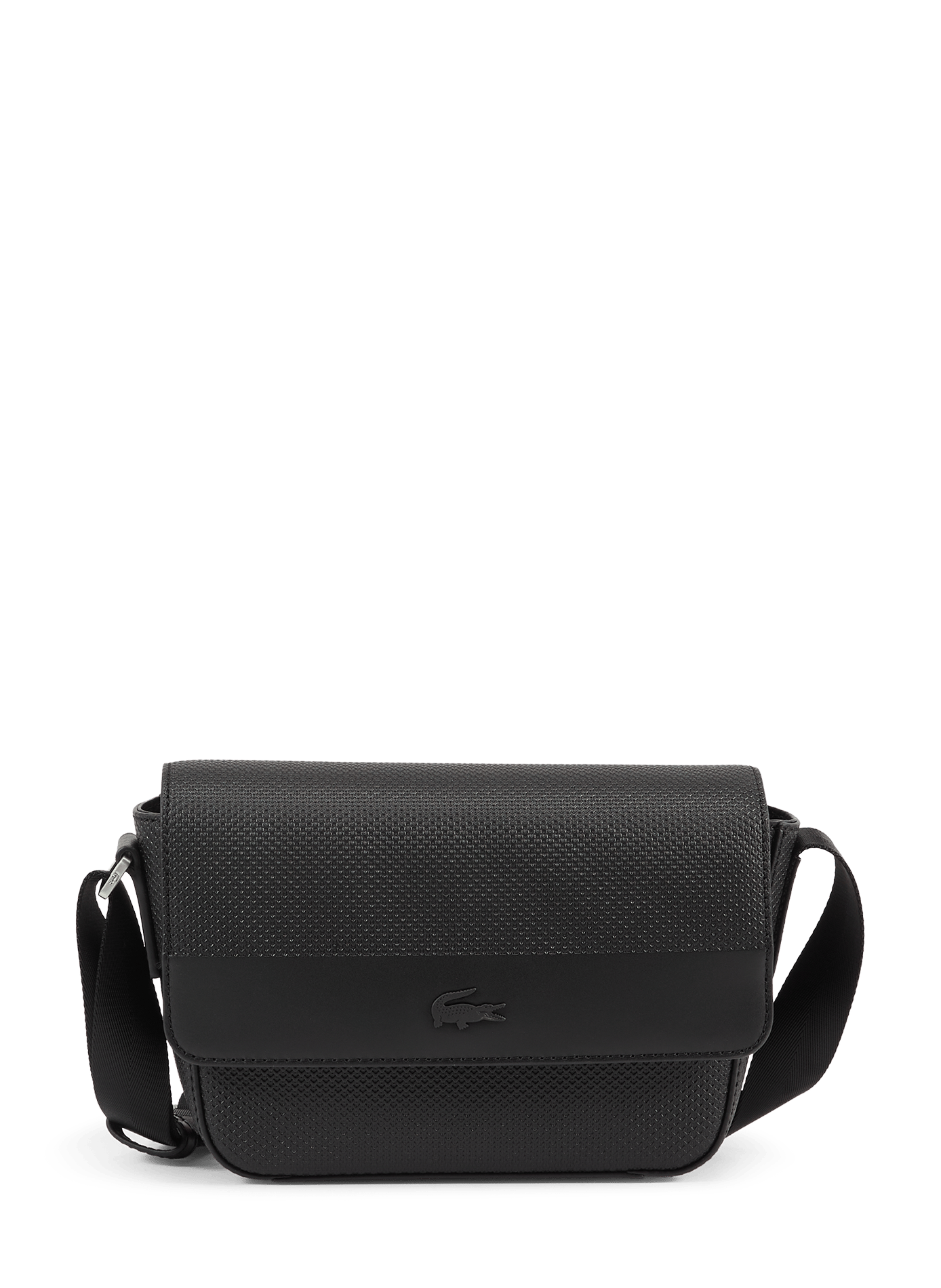 Leather pouch LACOSTE Black
