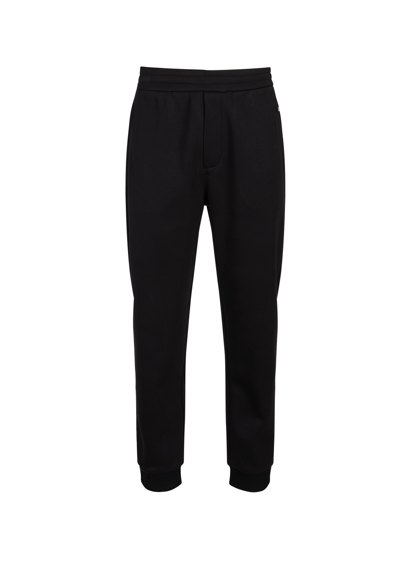 Solid Straight Leg Joggers EMPORIO ARMANI Black