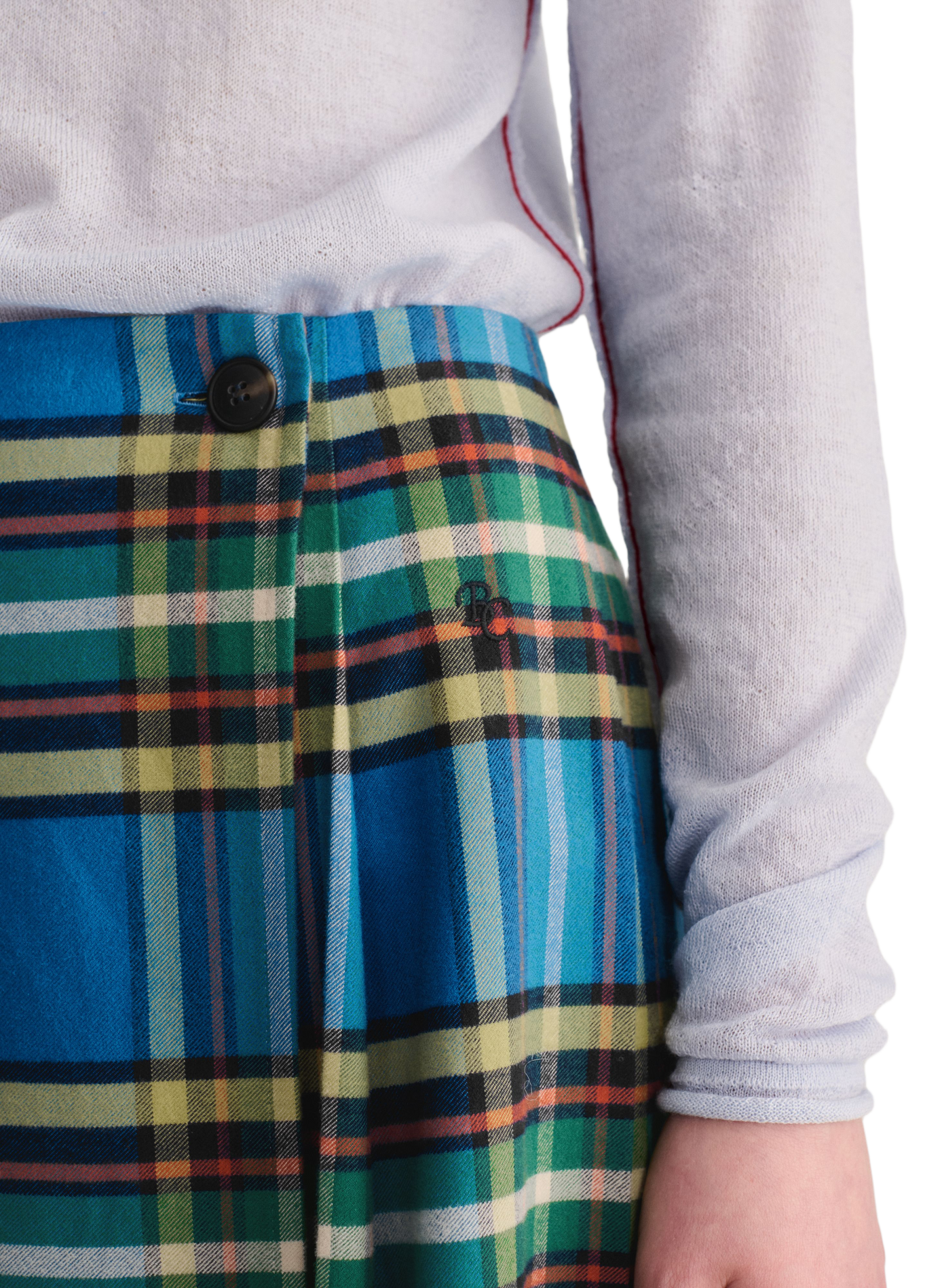 Langarmshirt aus Mischwolle mit Merinowolle BOBO CHOSES Blau