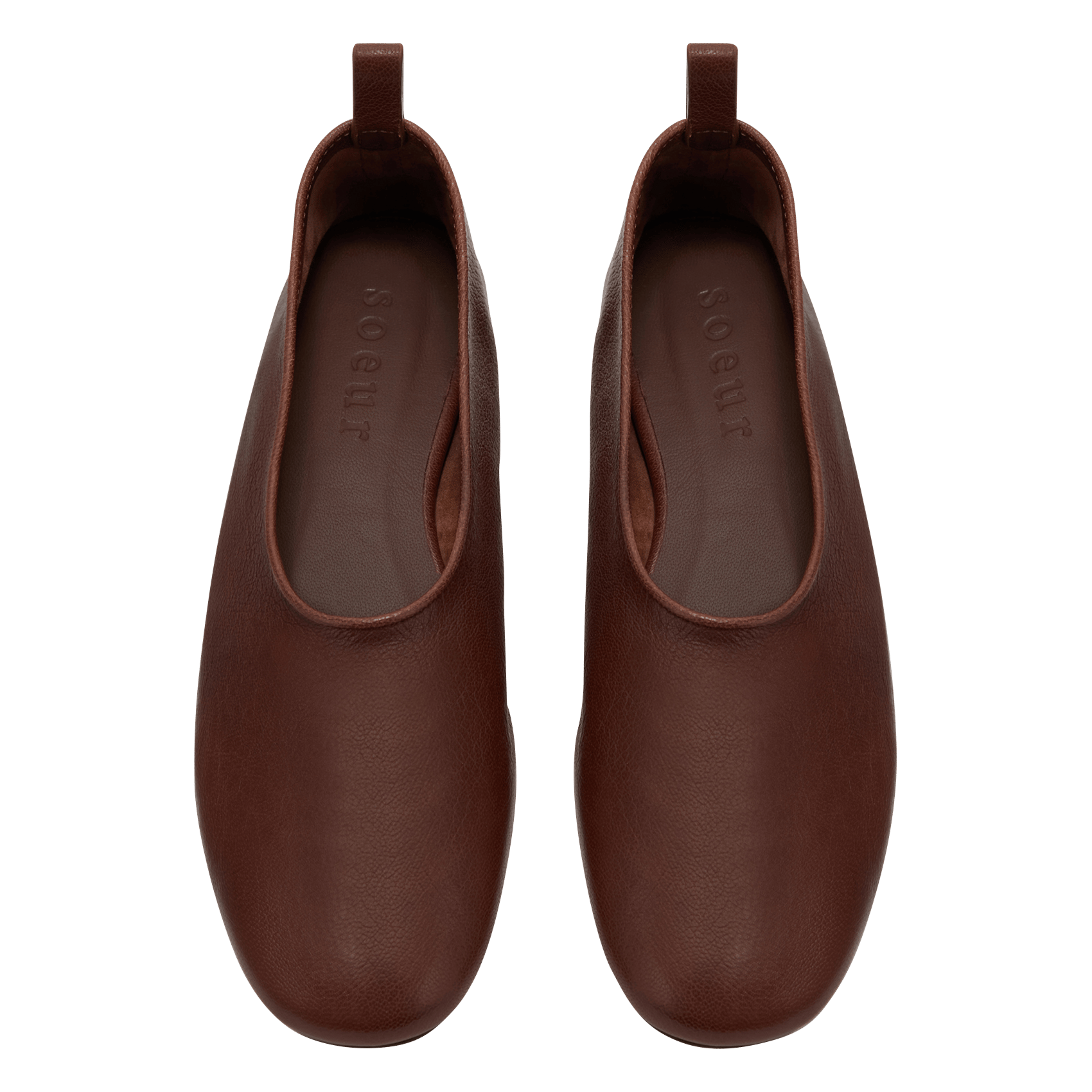 Ballerines en cuir bala | Marron SOEUR Femme