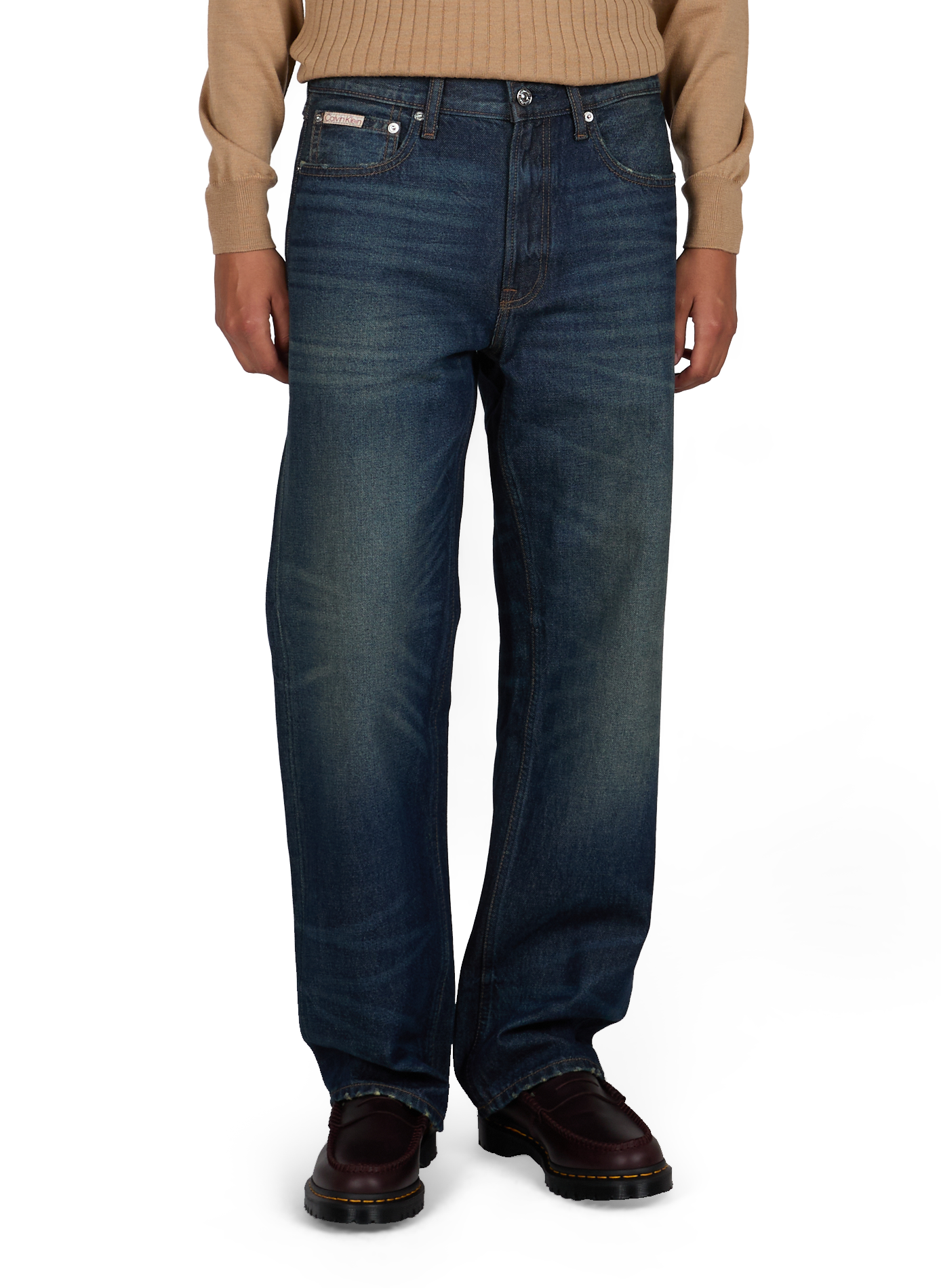 Plain cotton denim jeans CALVIN KLEIN Blue