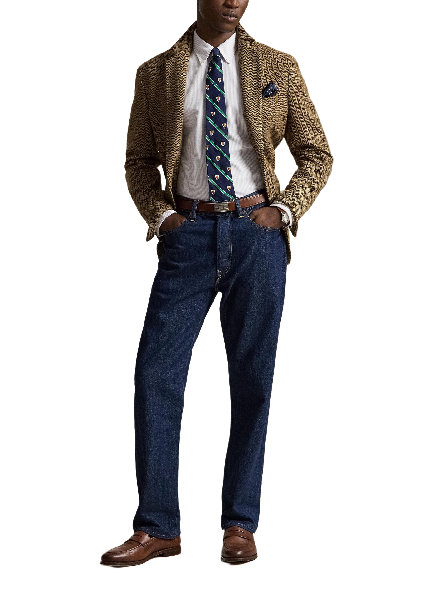 Chemise à rayures en coton  | Violet POLO RALPH LAUREN Homme