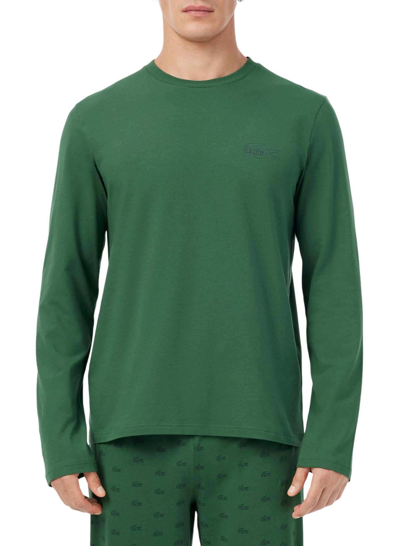 Ensemble de pyjama en coton mélangé LACOSTE Vert