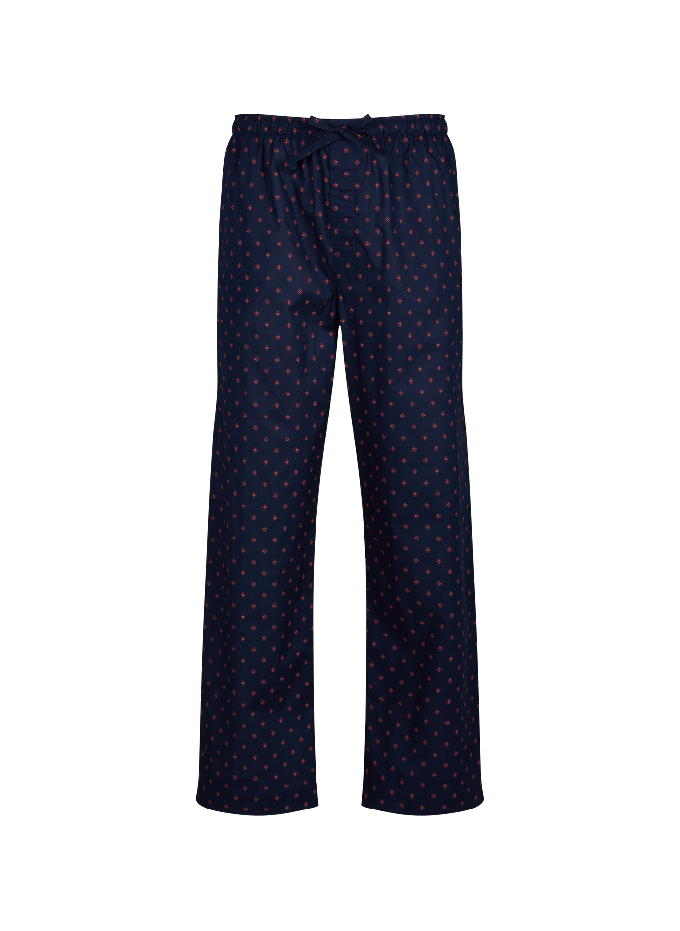 Pyjamahose mit Streifen aus Baumwolle DEREK ROSE Blau