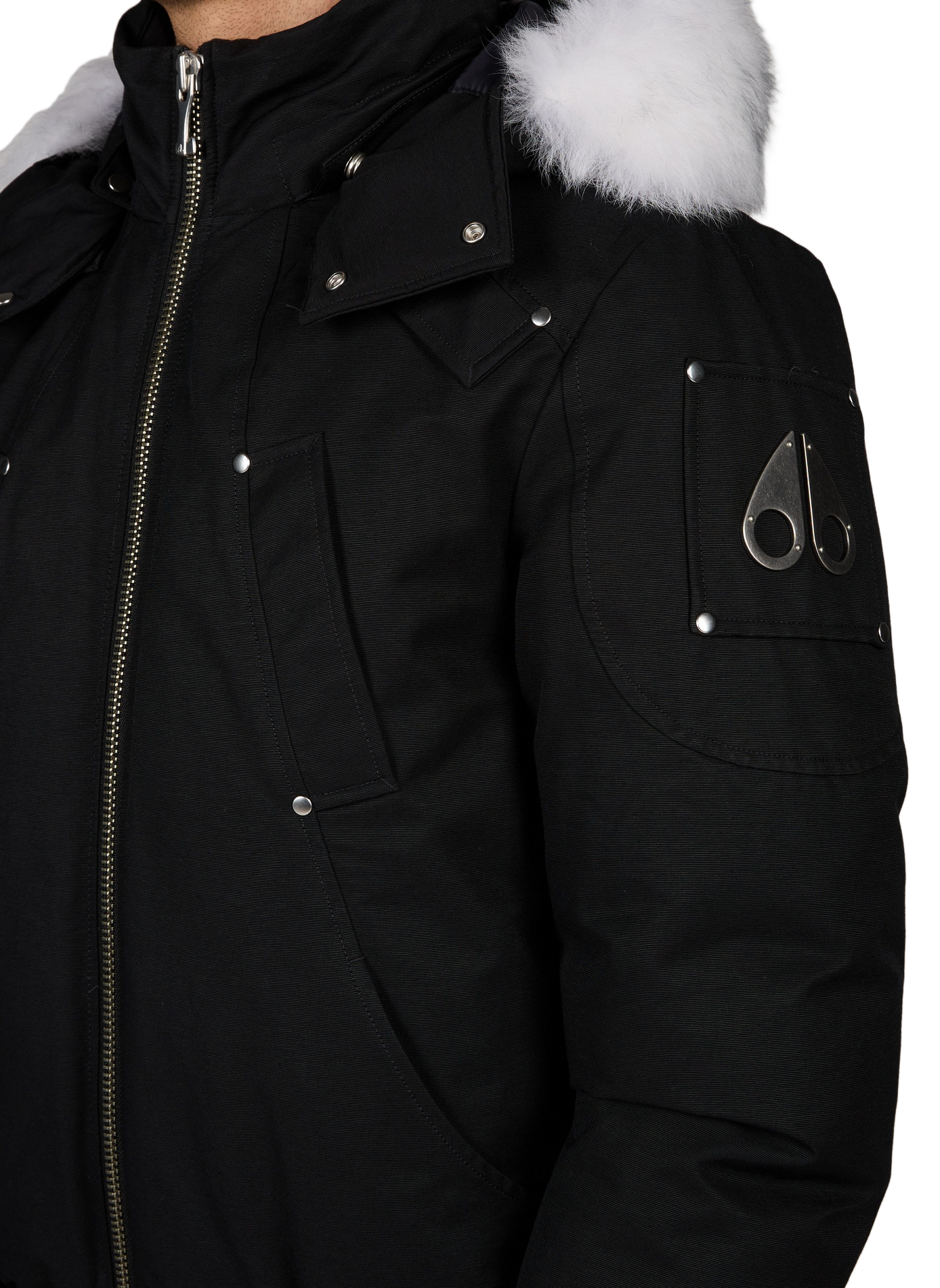Straight hooded parka in Original Ballistic MOOSE KNUCKLES Beige