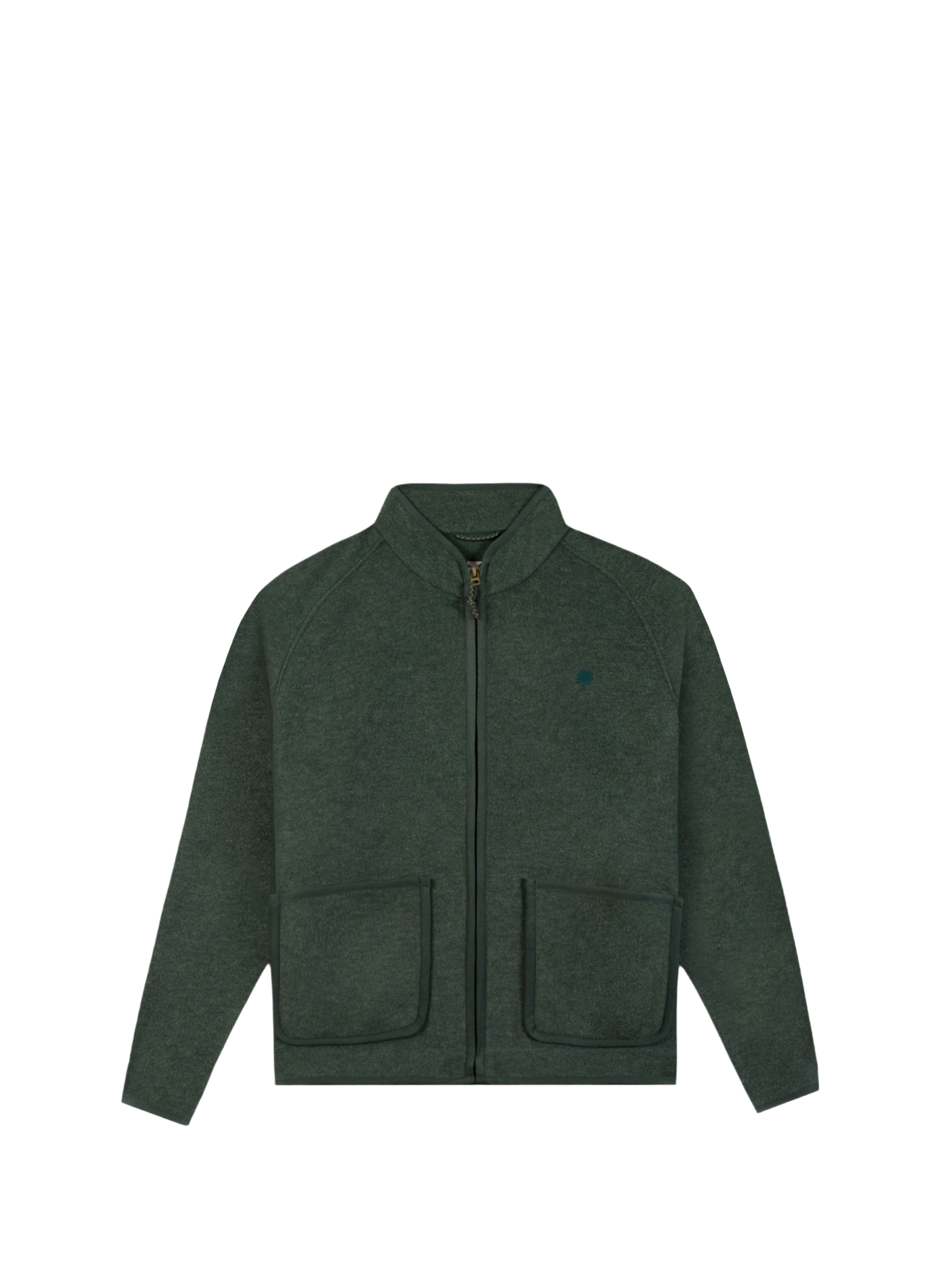 Straight-cut fleece jacket FAGUO Green