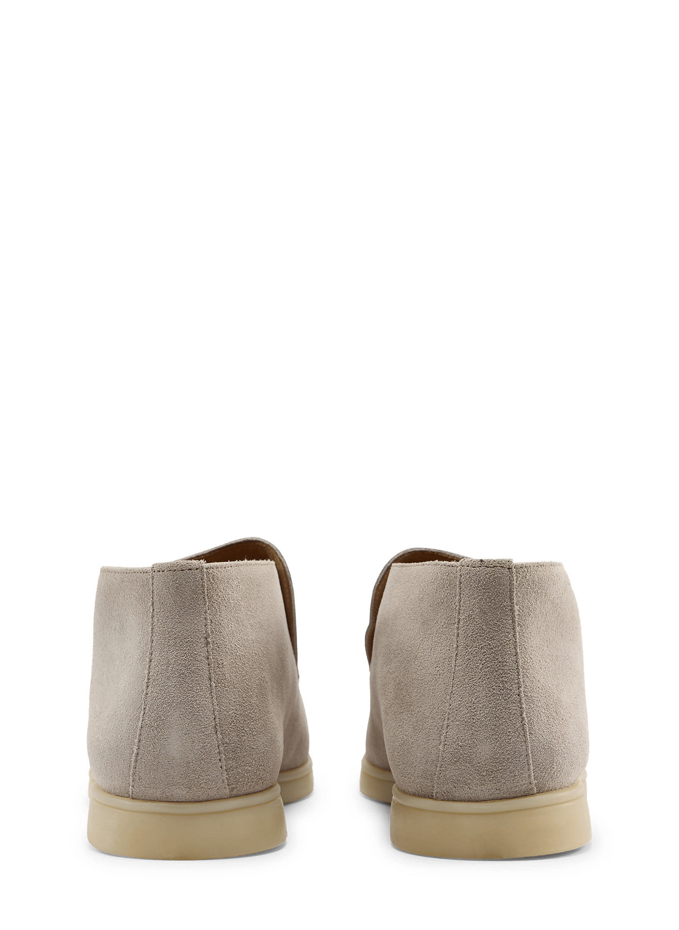 Calfskin leather loafers AURELIEN Grey