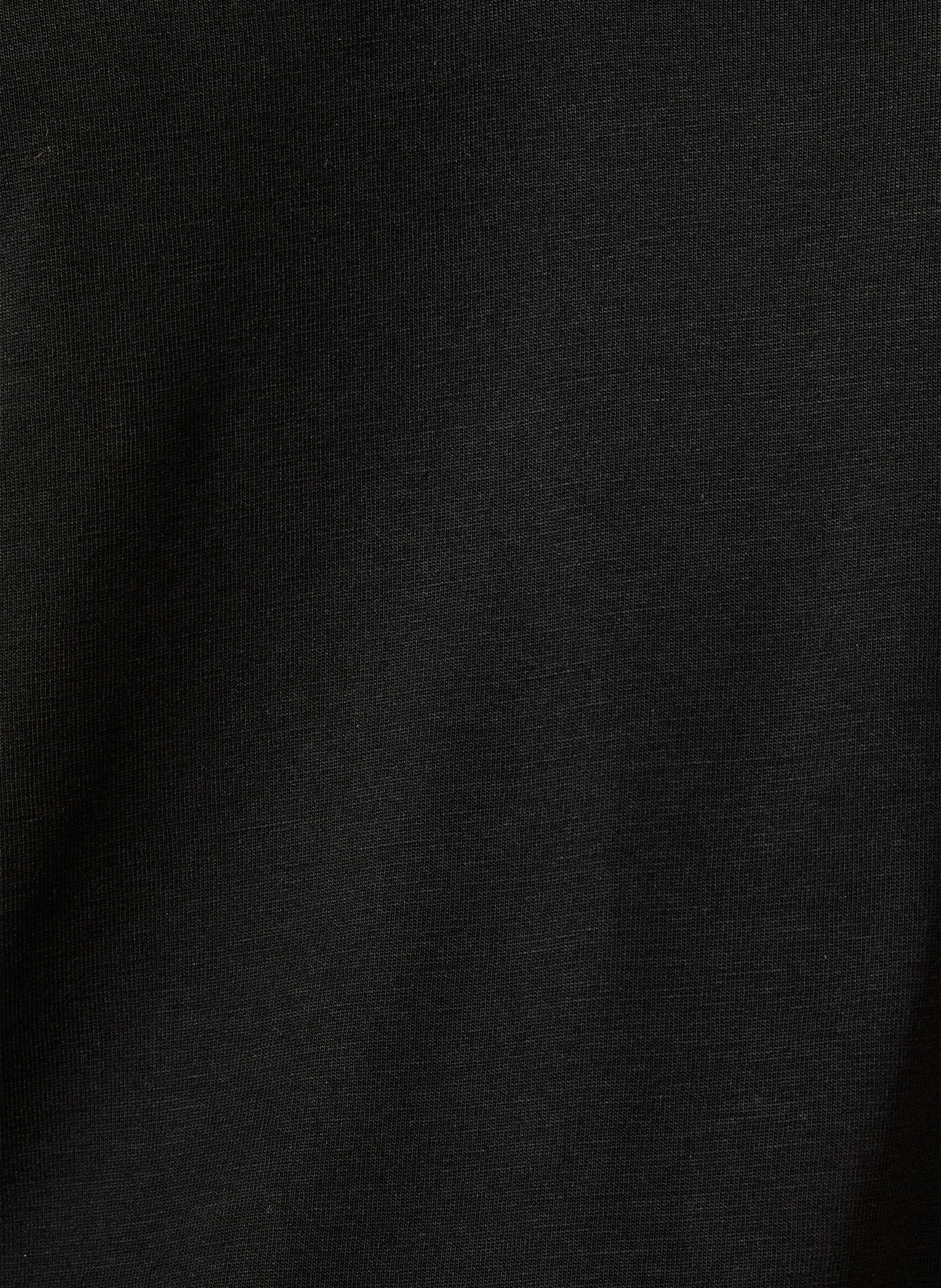 T-shirt met V-hals LA FEE MARABOUTEE Zwart