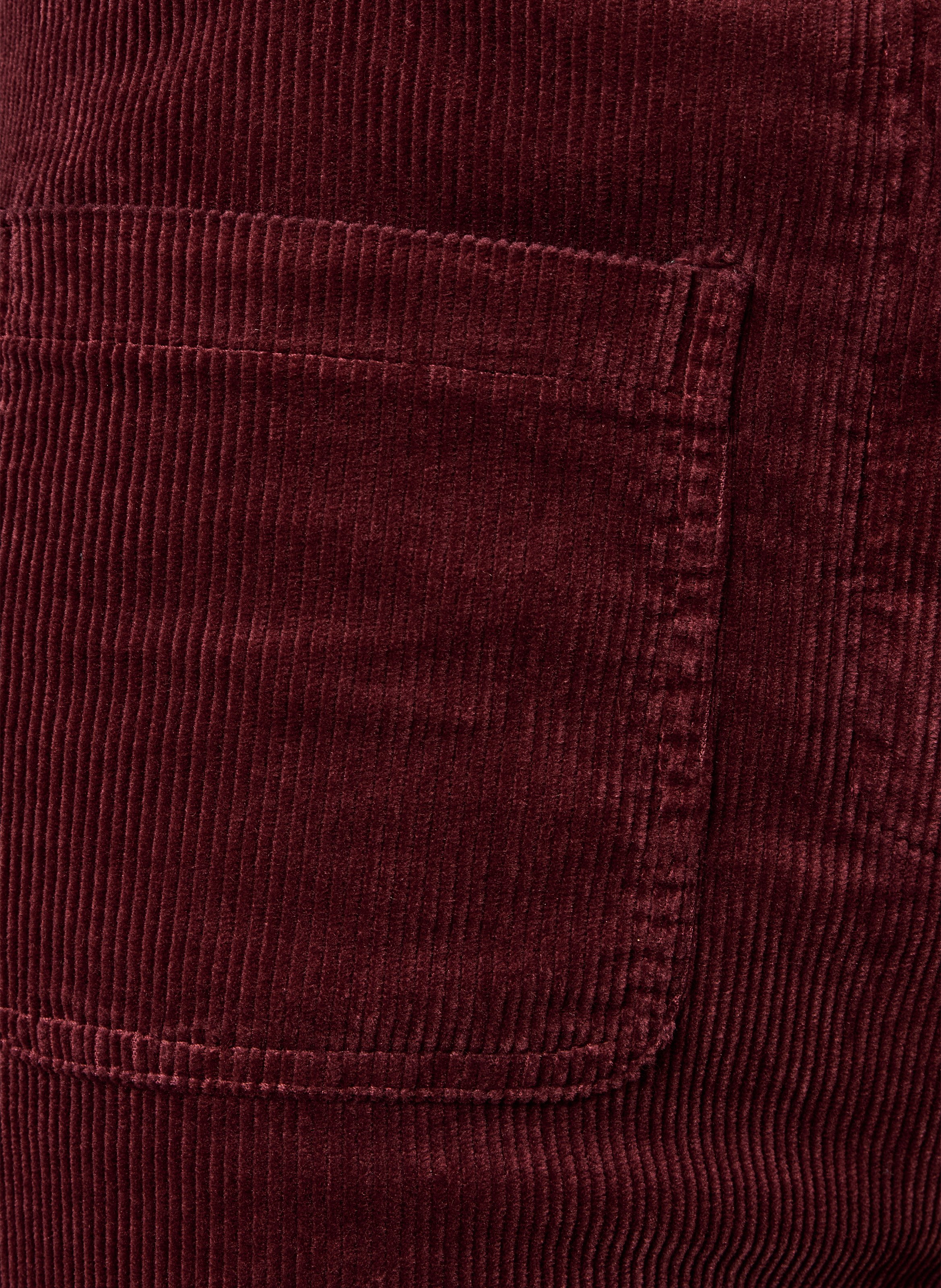 Wide-leg broek met hoge taille van katoenmix LA FEE MARABOUTEE Rood