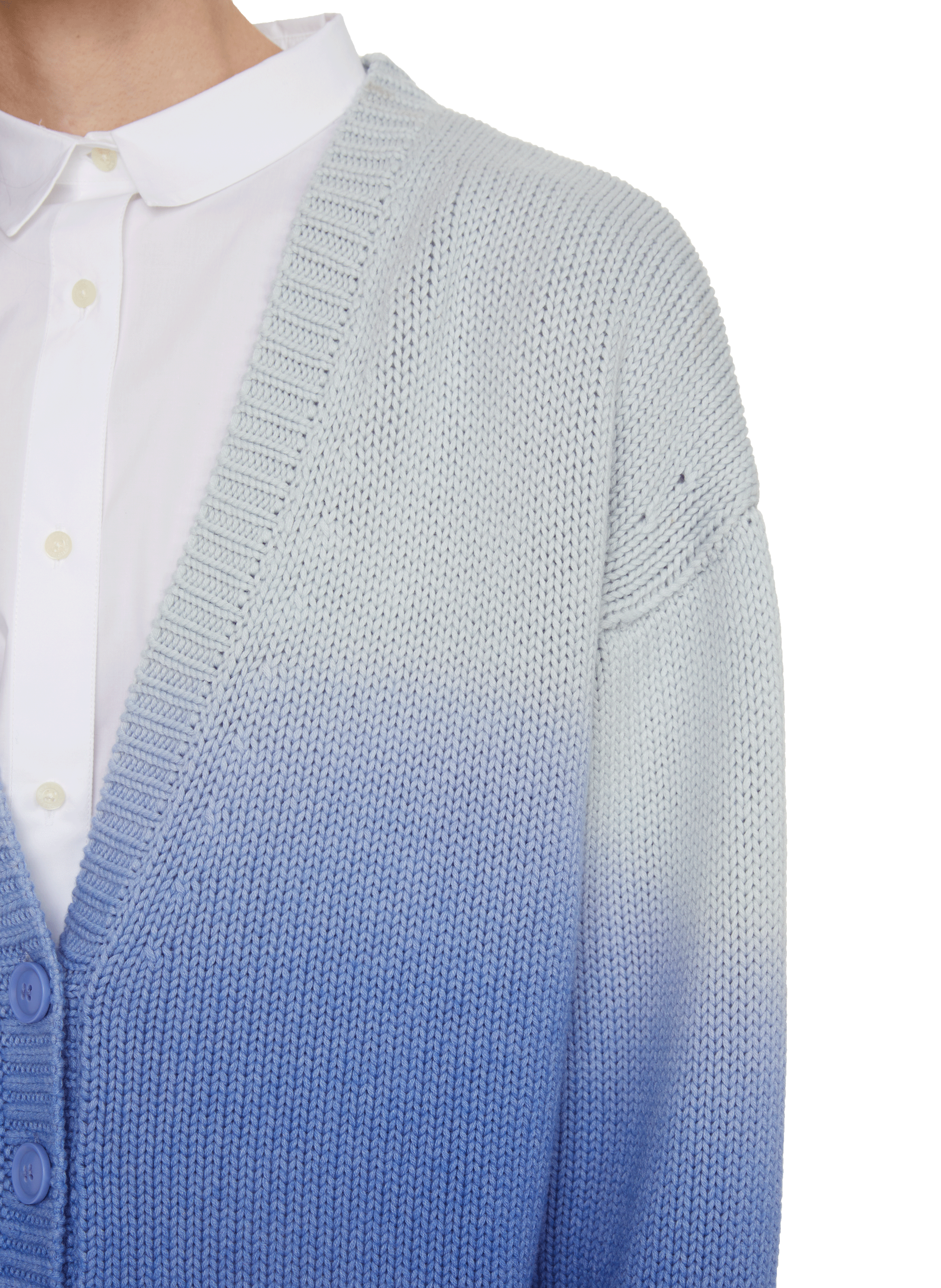 Wool and cotton cardigan  ETRE CECILE Blue