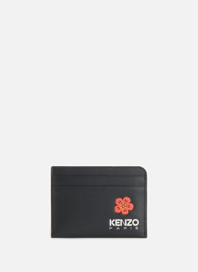 Porte-cartes Boke Flower en cuir KENZO
