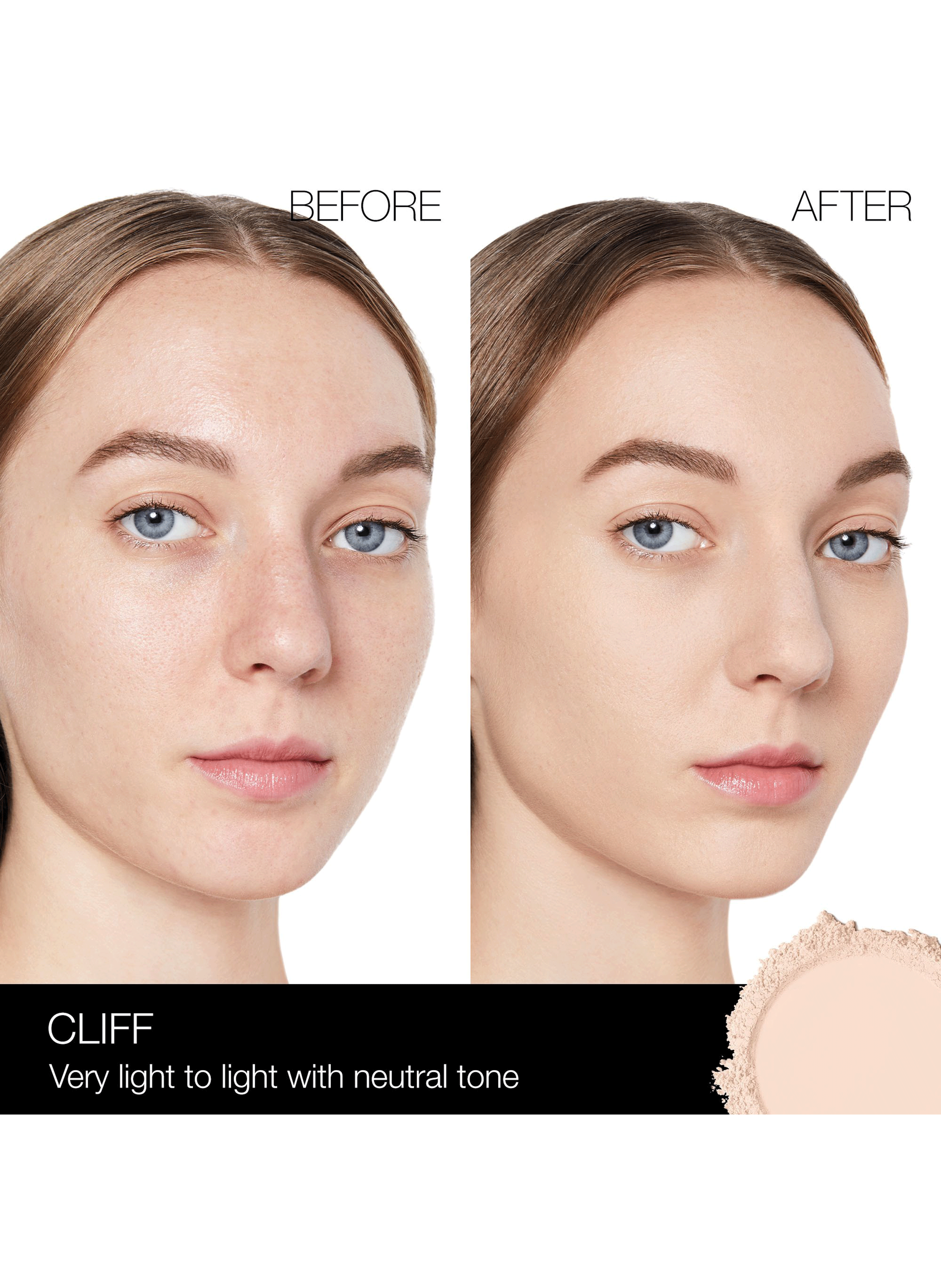 Soft Matte Advanced Perfecting powder NARS Cliff peaux très claires à claires aux sous-tons neutres