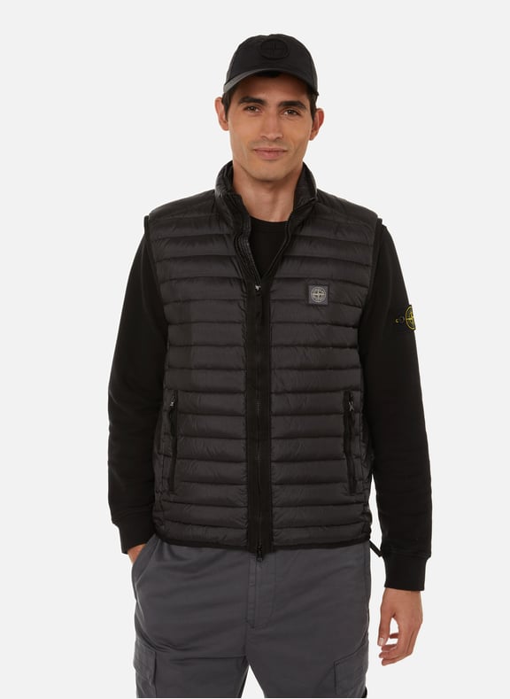 SLEEVELESS JACKET IN RECYCLED NYLON STONE ISLAND for MEN Printemps