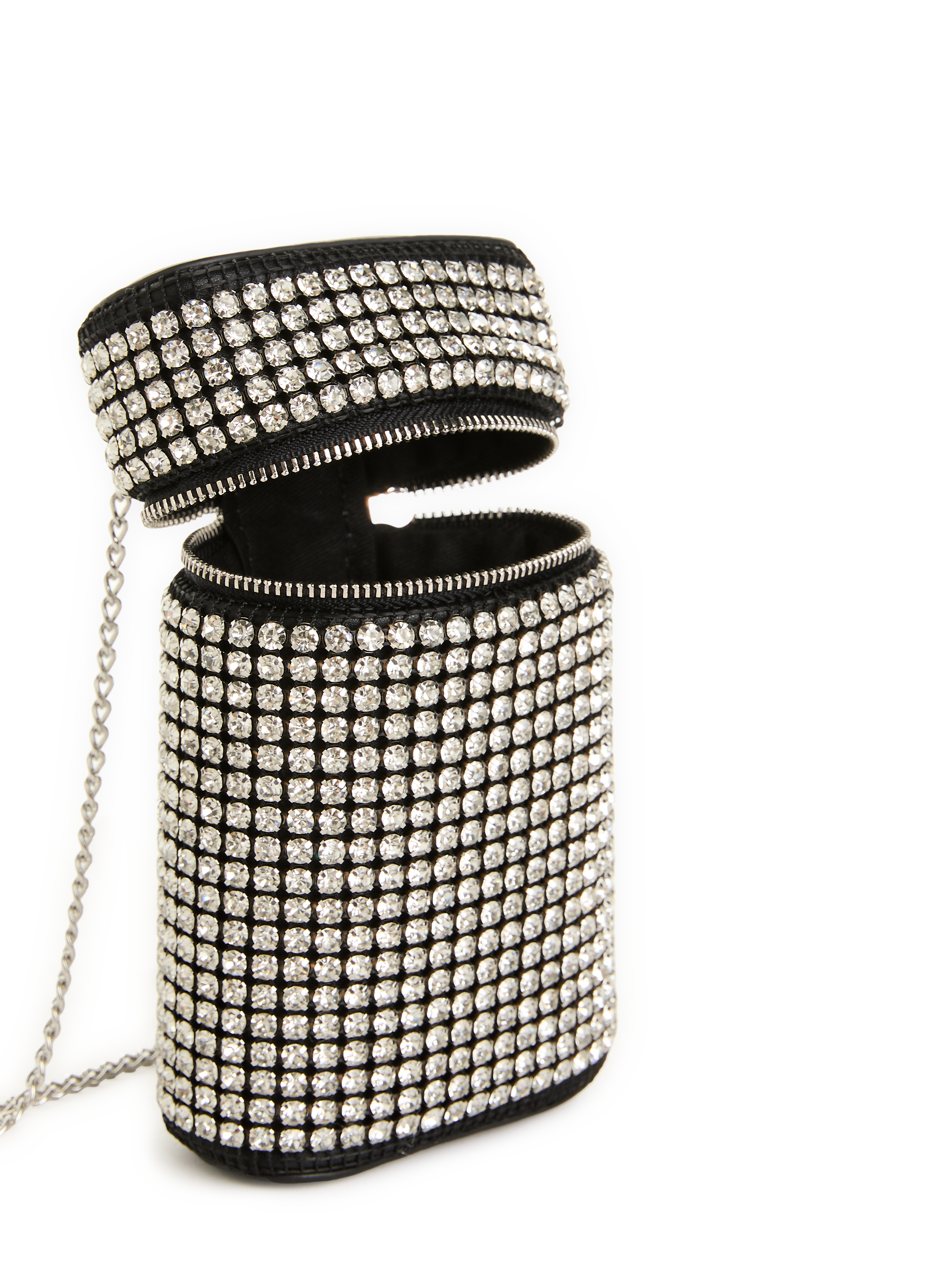 Pochette pour téléphone à strass AU PRINTEMPS PARIS Noir