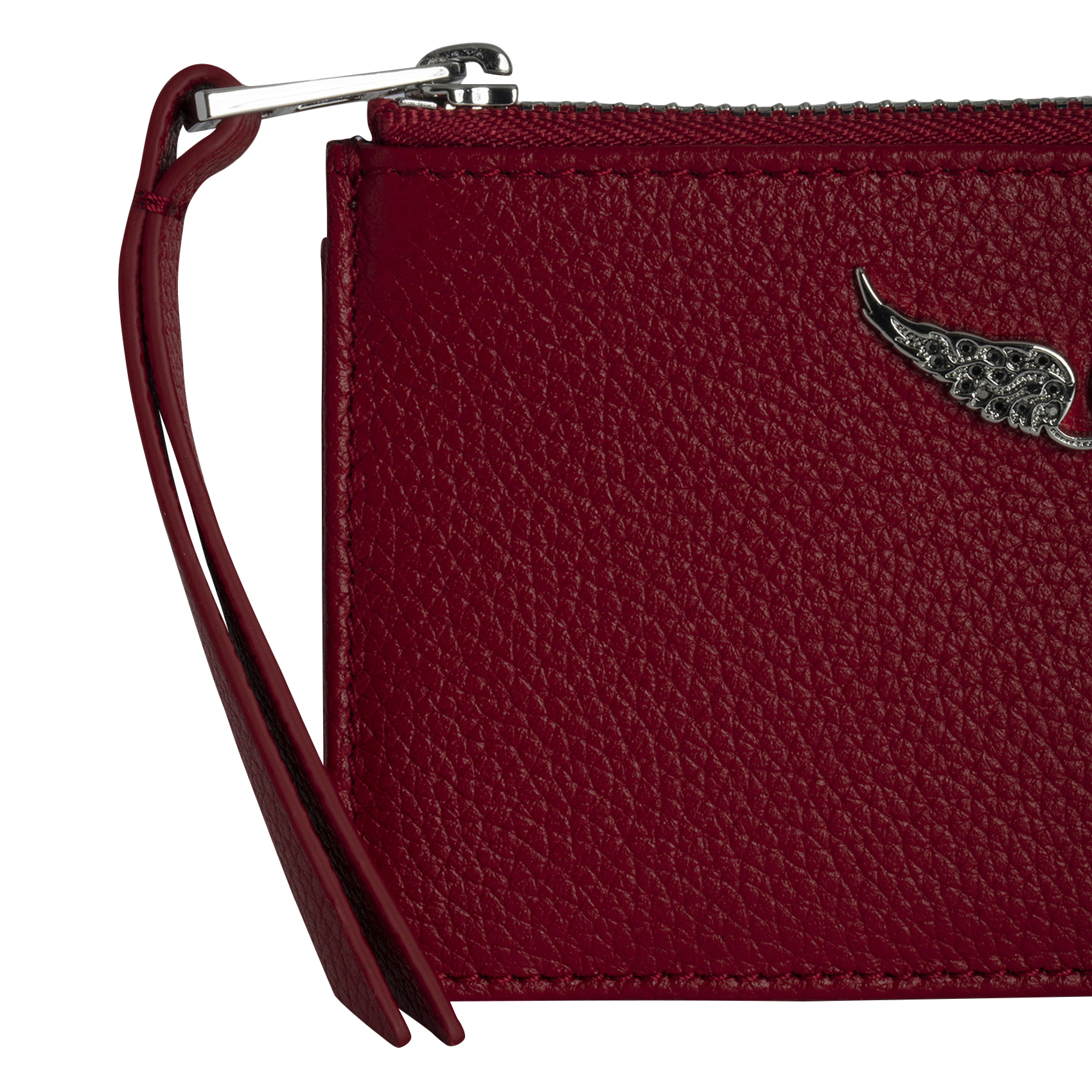 Porte-cartes en cuir zv card ZADIG&VOLTAIRE Rose