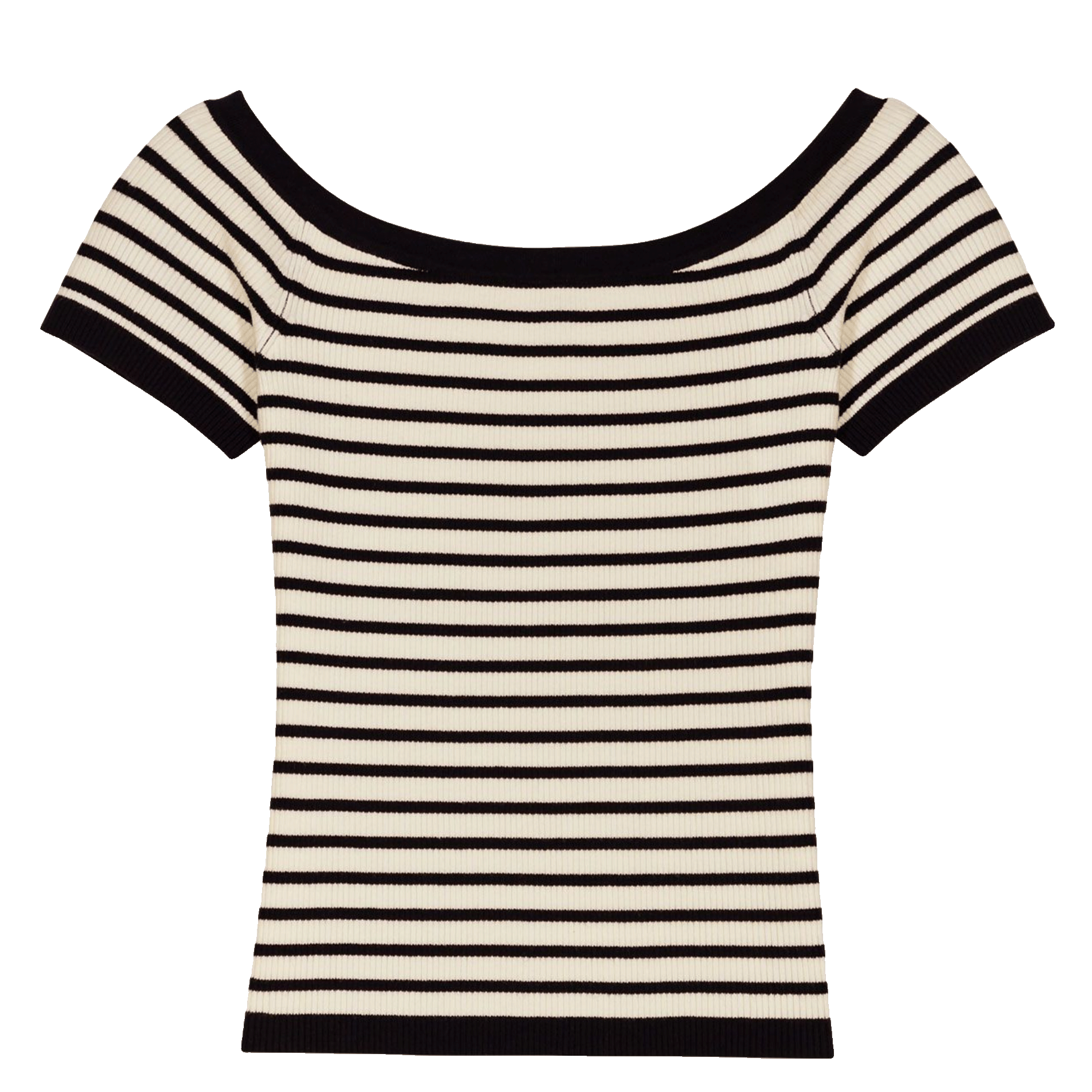 Top moulant col bateau MAJE Bleu