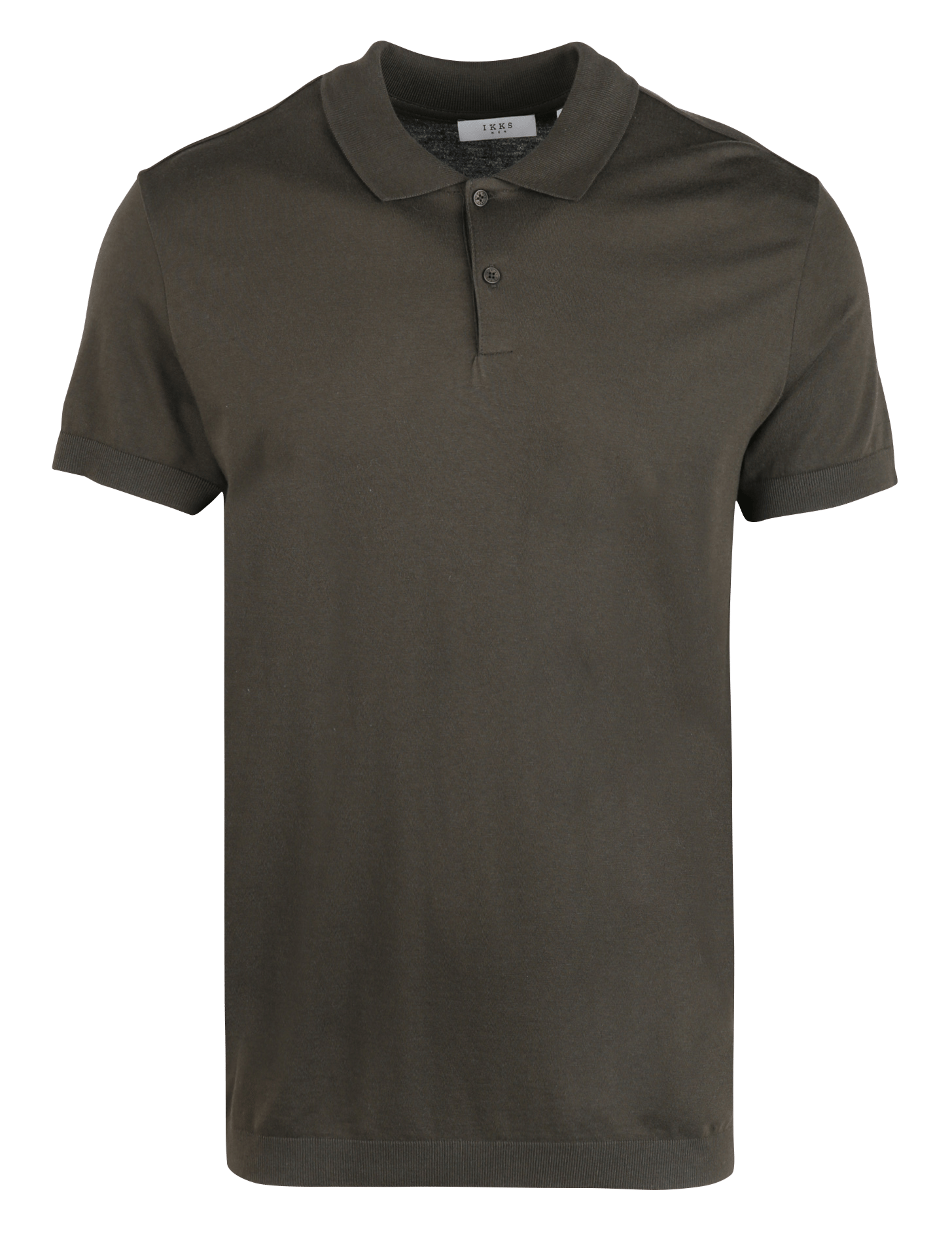 Polo regular-fit en coton mélangé Kaki