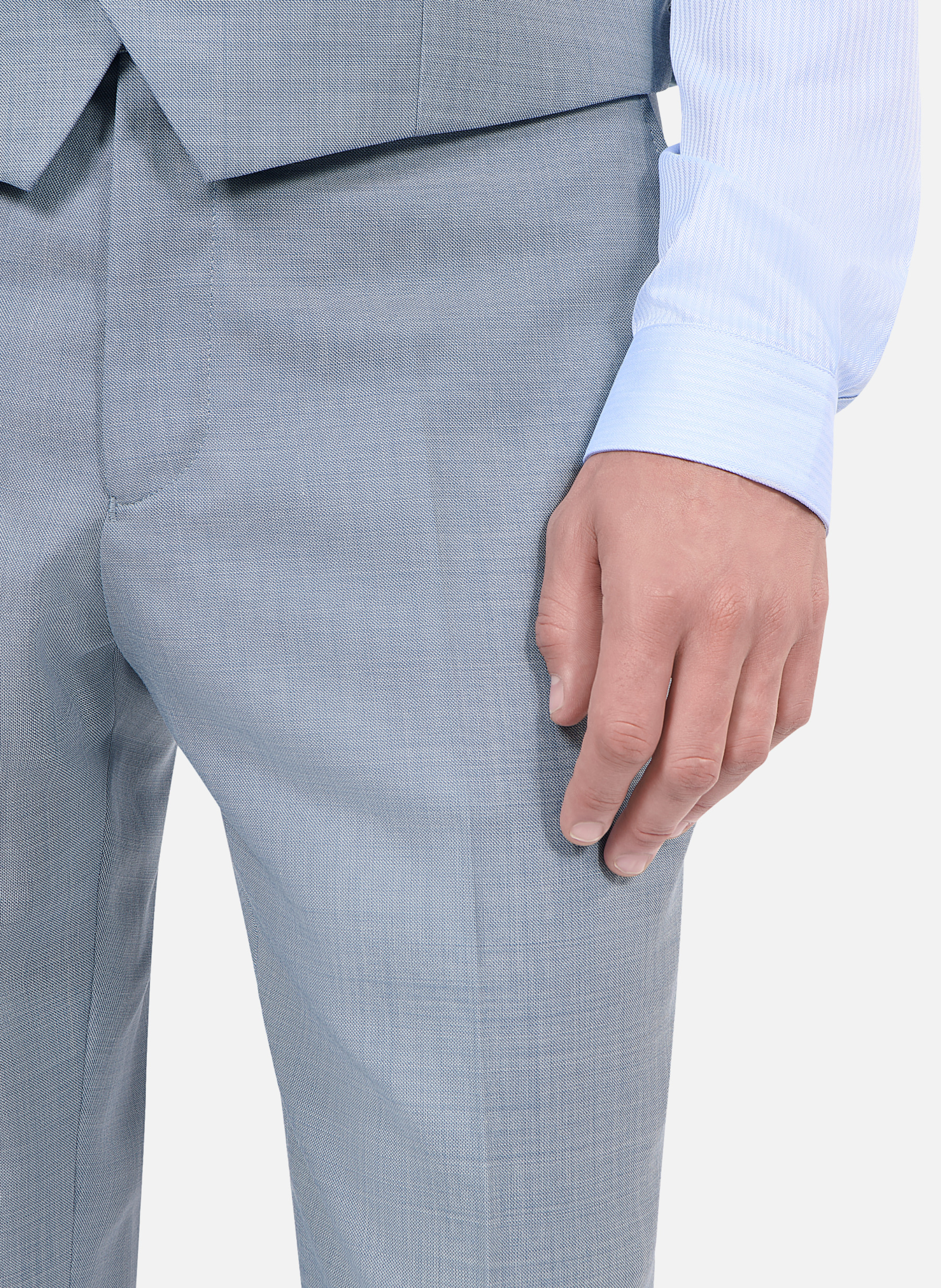 Pantalon de costume en laine coupe ajustée THE KOOPLES Bleu