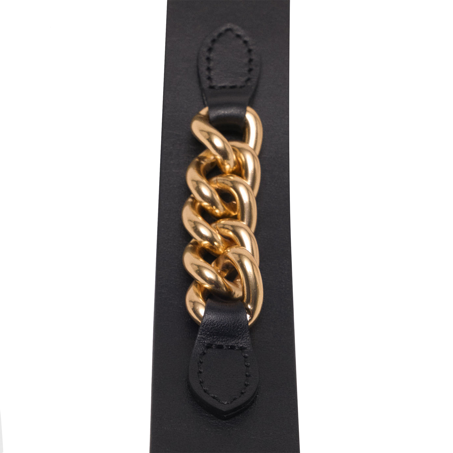 Ceinture en cuir MAJE Noir